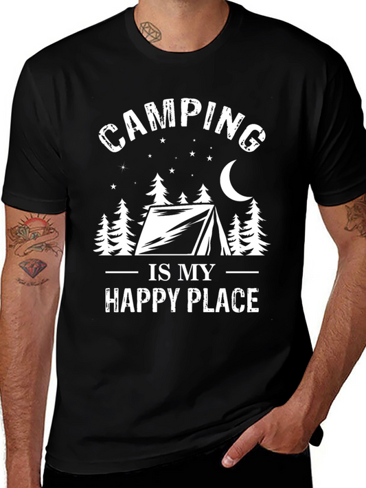 Camping Is My Happy Place Graphic Tee
