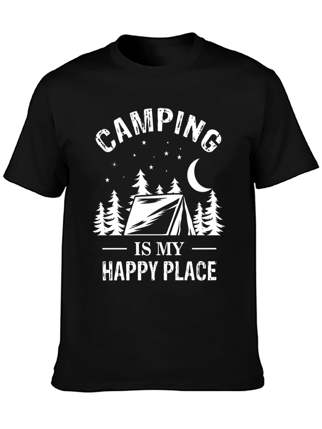 Camping Is My Happy Place Graphic Tee