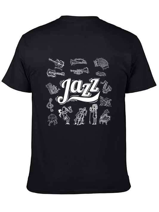 Jazz Music T-Shirt - Musical Instruments Design