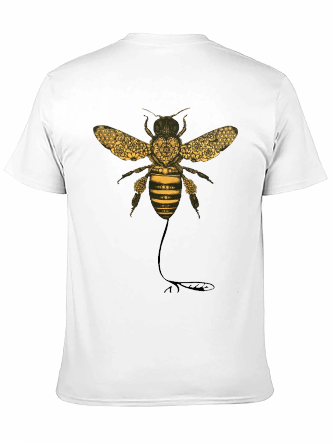 Bee Graphic T-Shirt - Black Cotton Blend