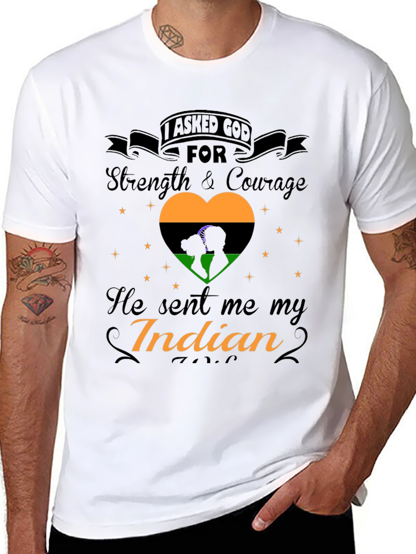 I Asked God For Strength Indian Pride T-Shirt