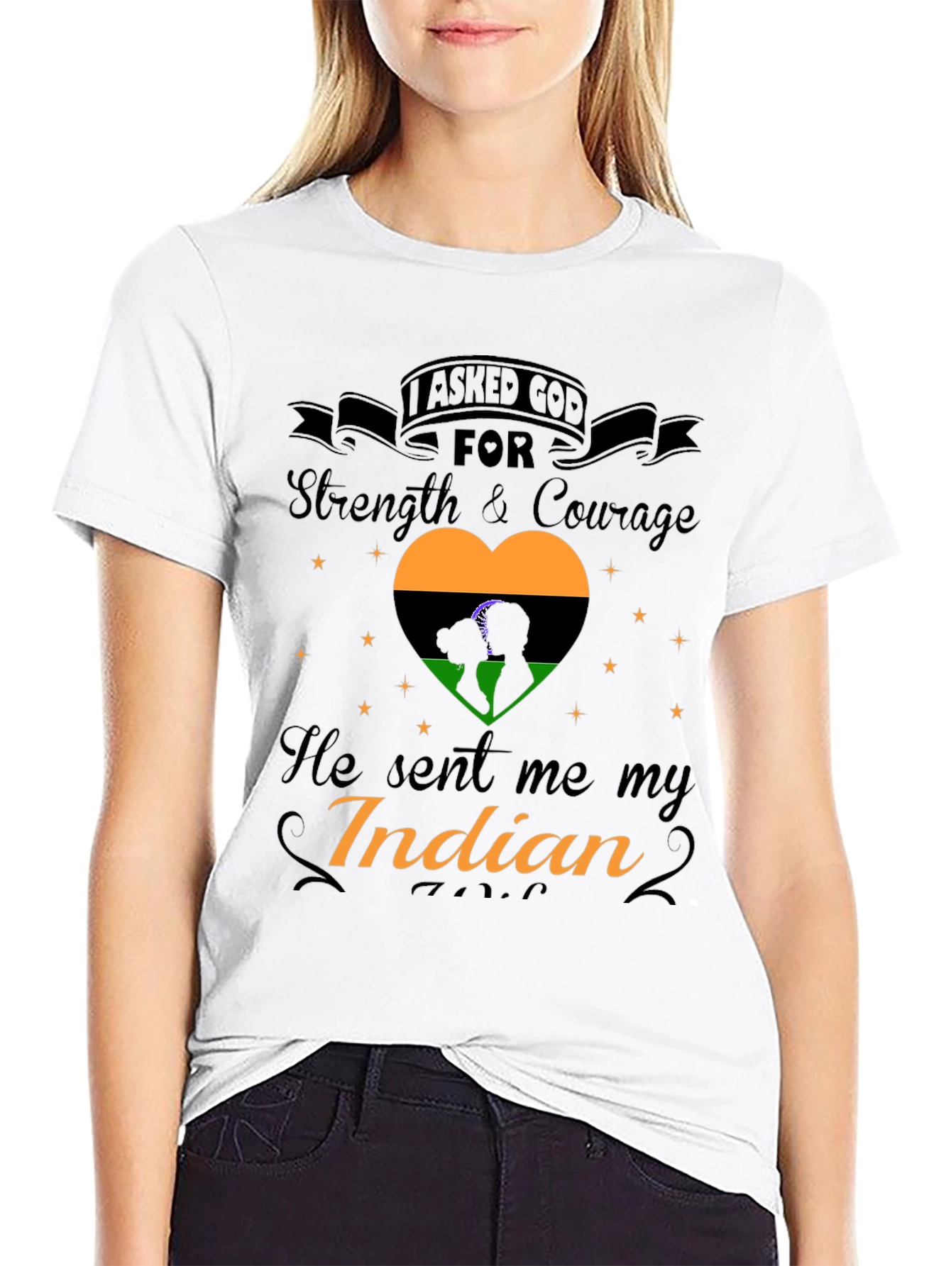 I Asked God For Strength Indian Pride T-Shirt