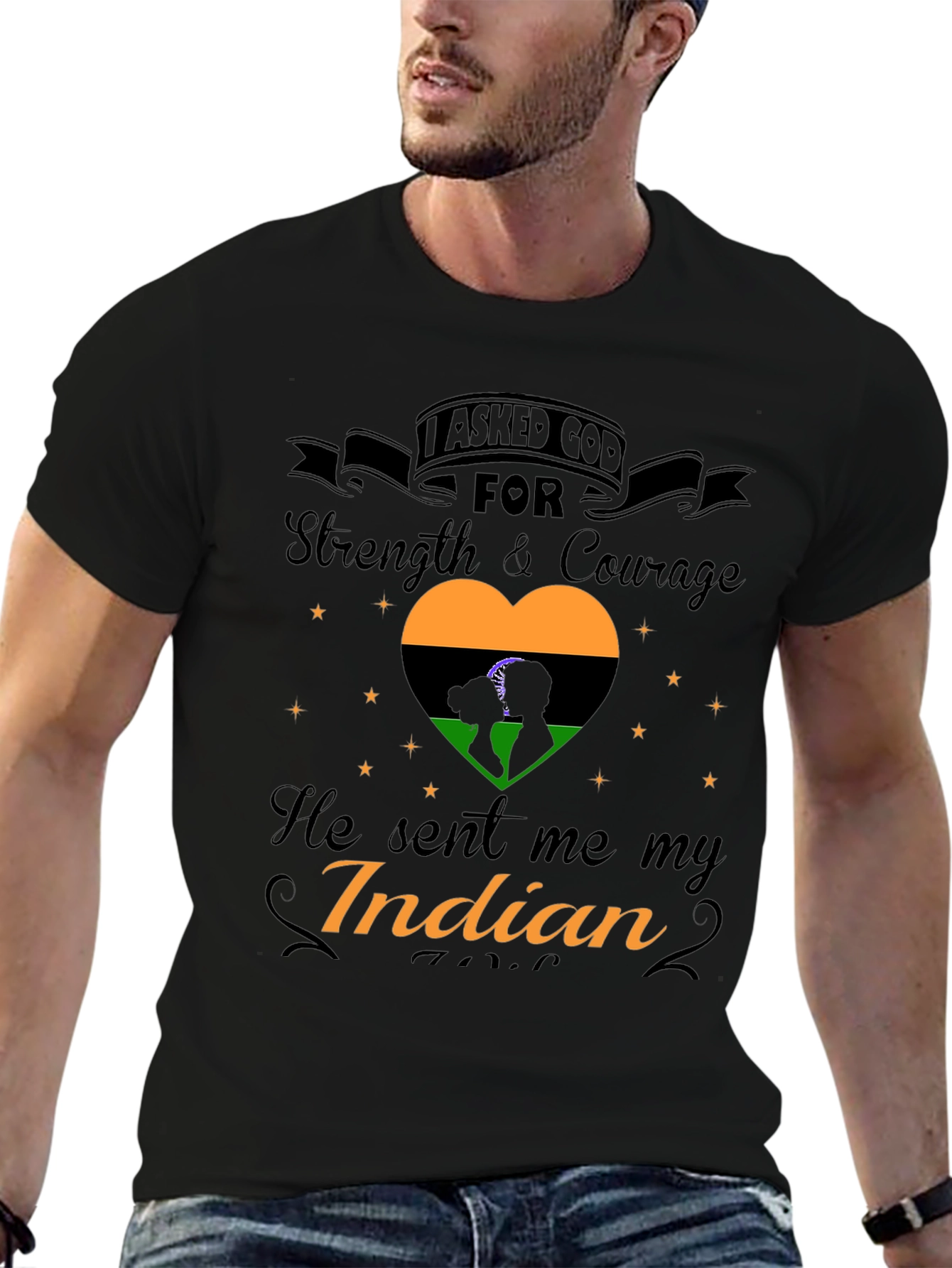 I Asked God For Strength Indian Pride T-Shirt