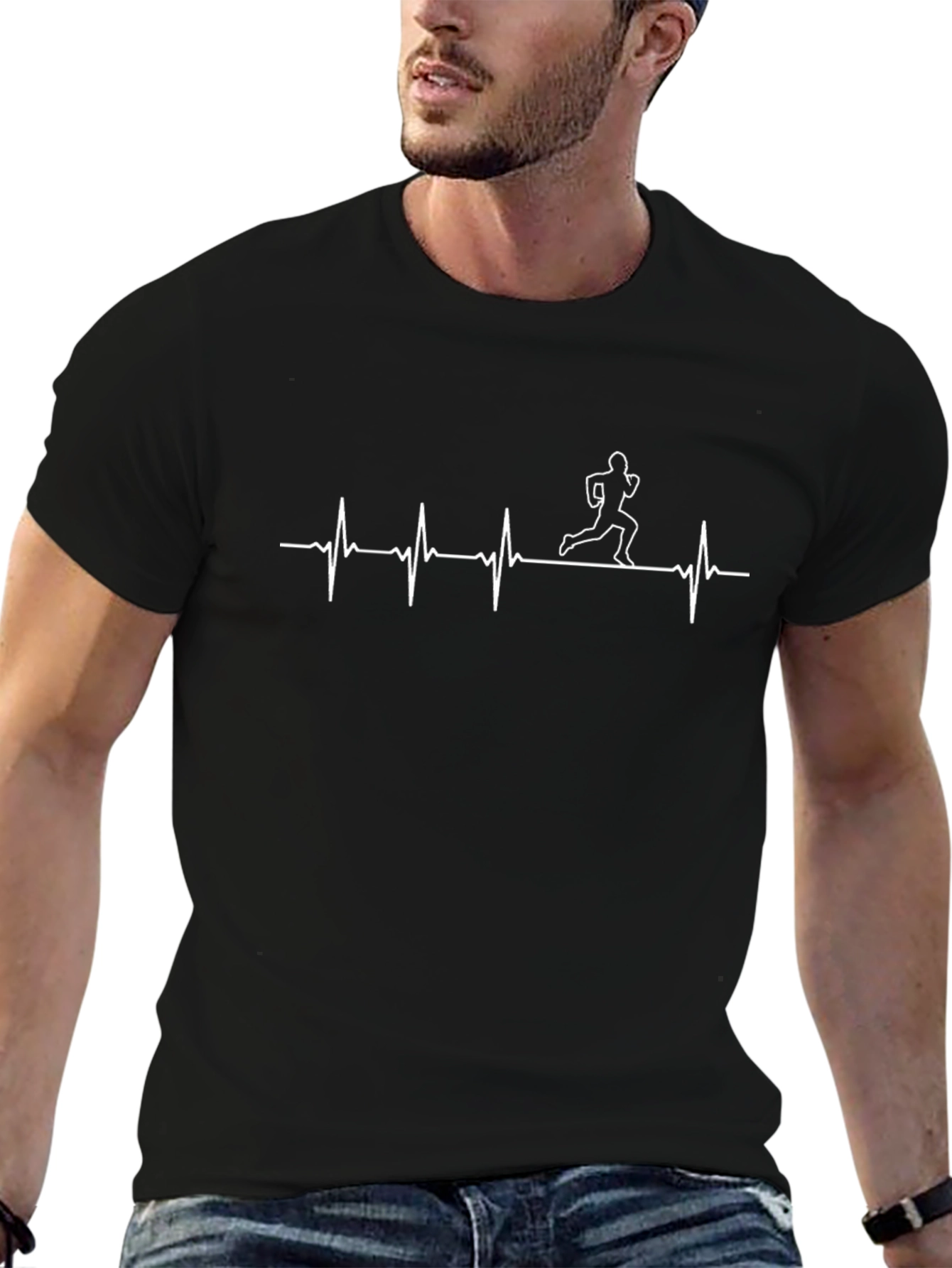 Running Heartbeat Graphic T-Shirt