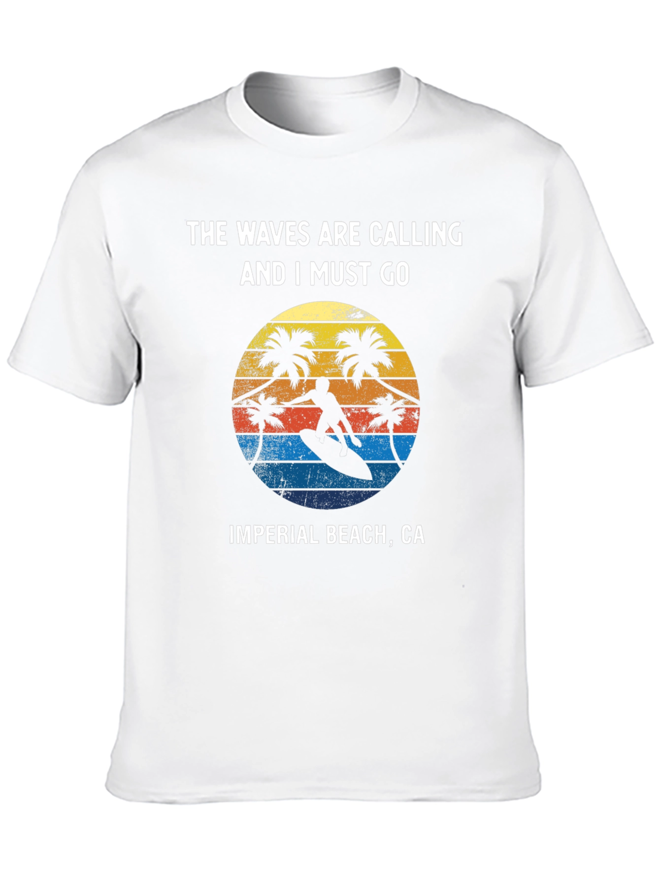 Imperial Beach CA Surfer T-Shirt - Waves are Calling