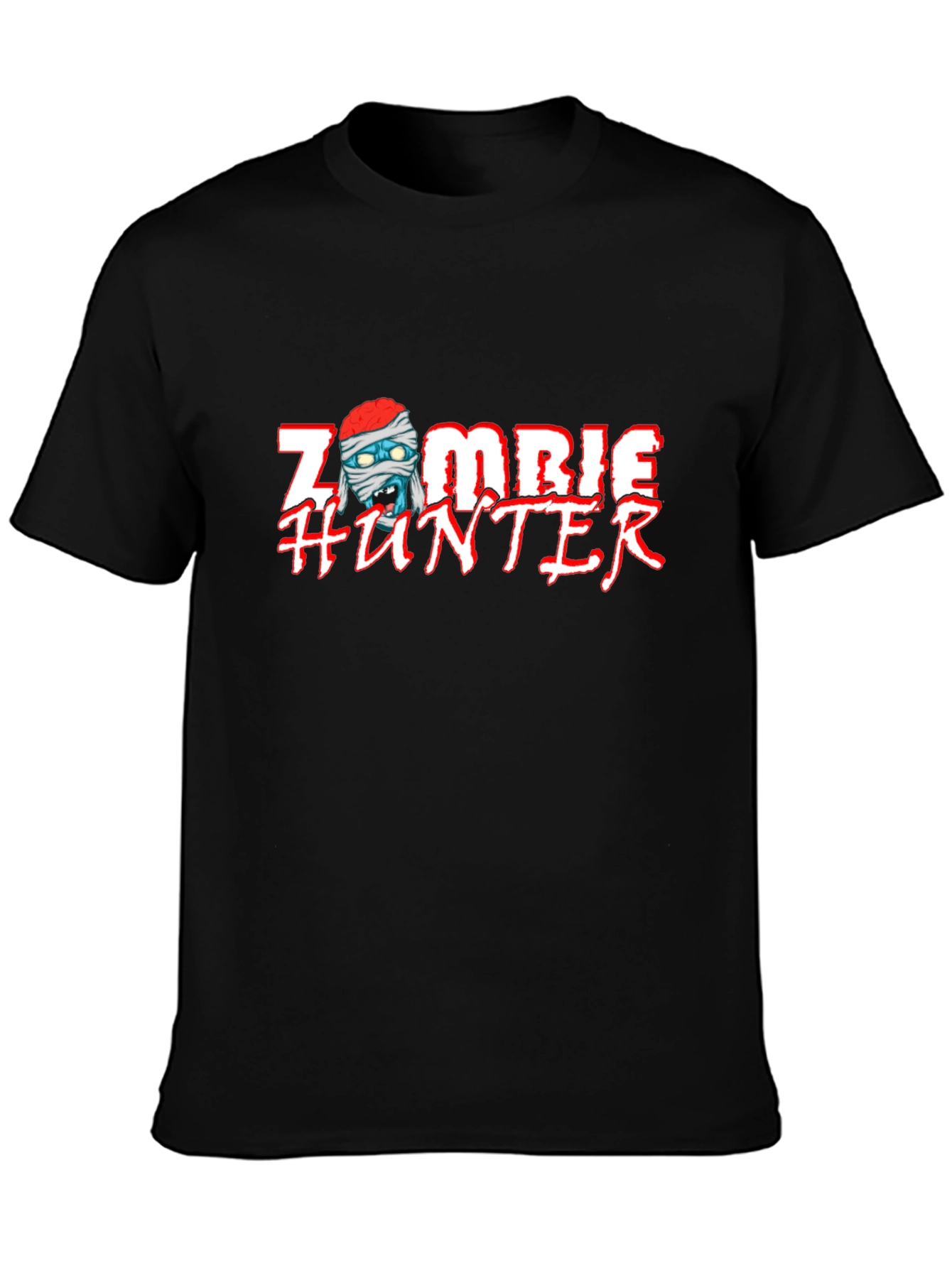Zombie Hunter Graphic Tee - Cool Halloween T-Shirt