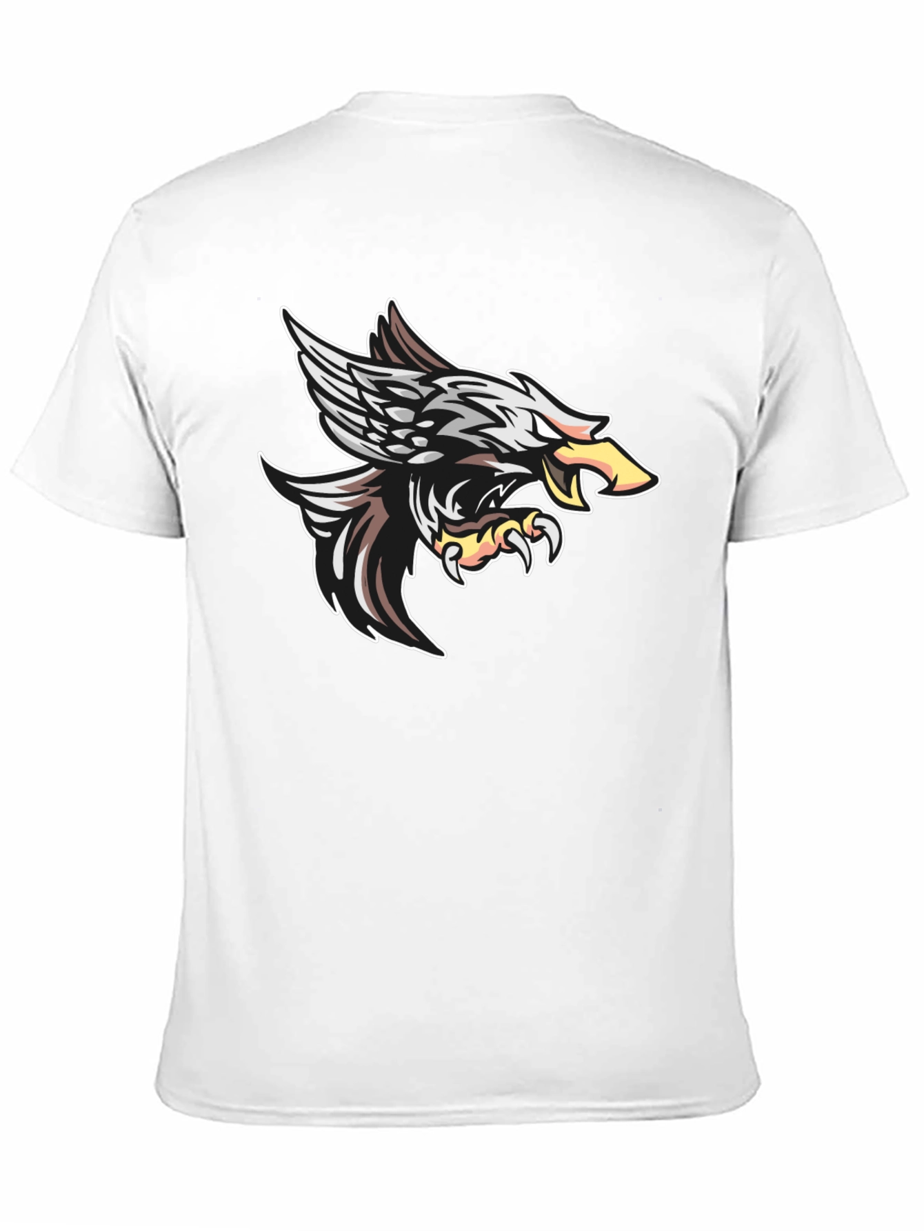 Black Eagle Graphic Tee - Fierce Bird Design