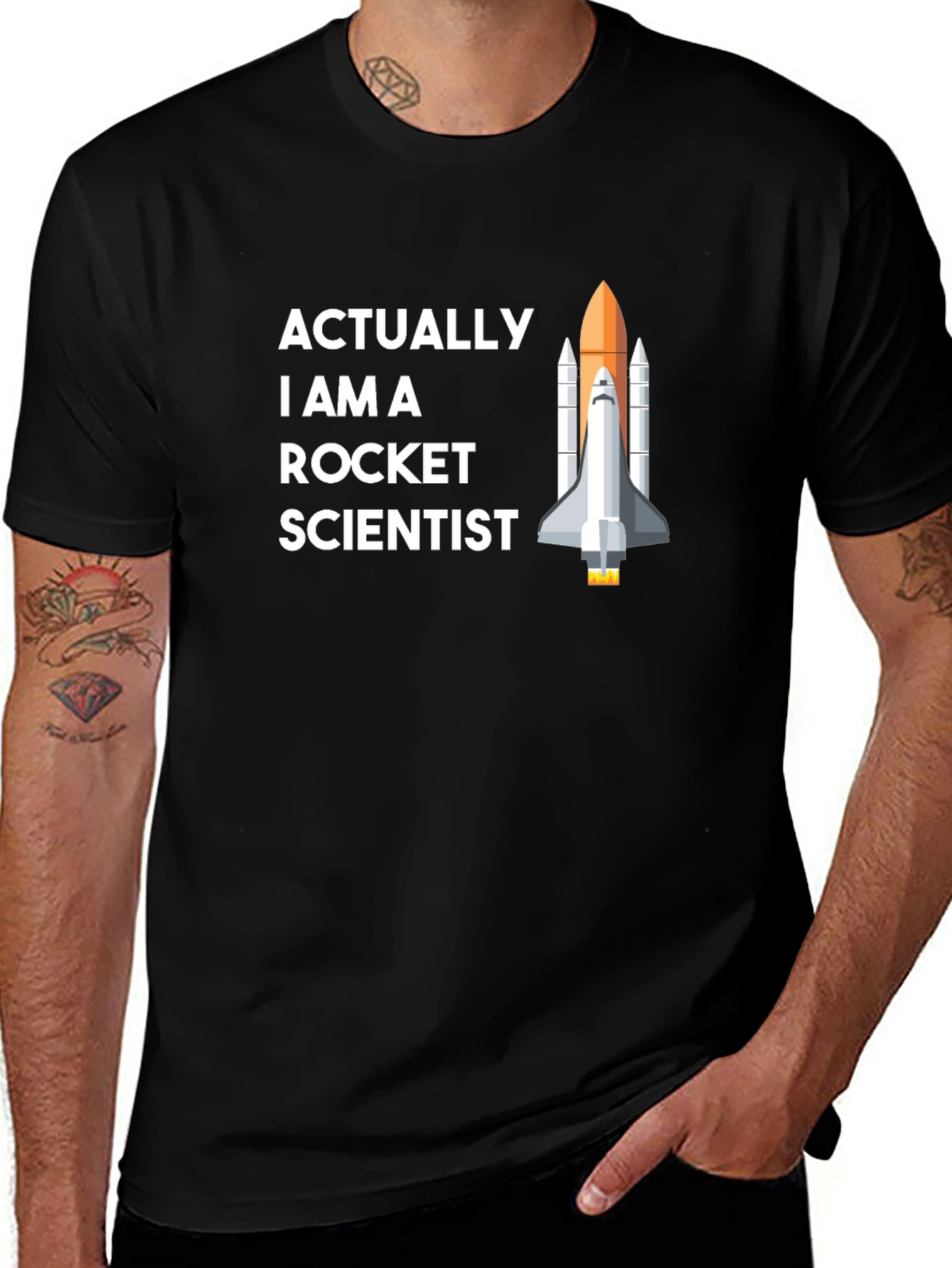 Rocket Scientist Graphic Tee - Space Humor T-Shirt