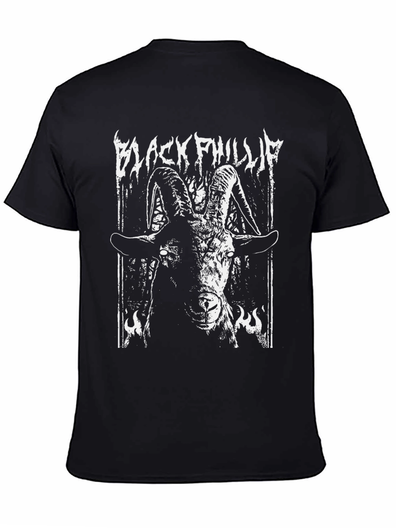 Black Phillip Graphic Tee - Occult Goat Design
