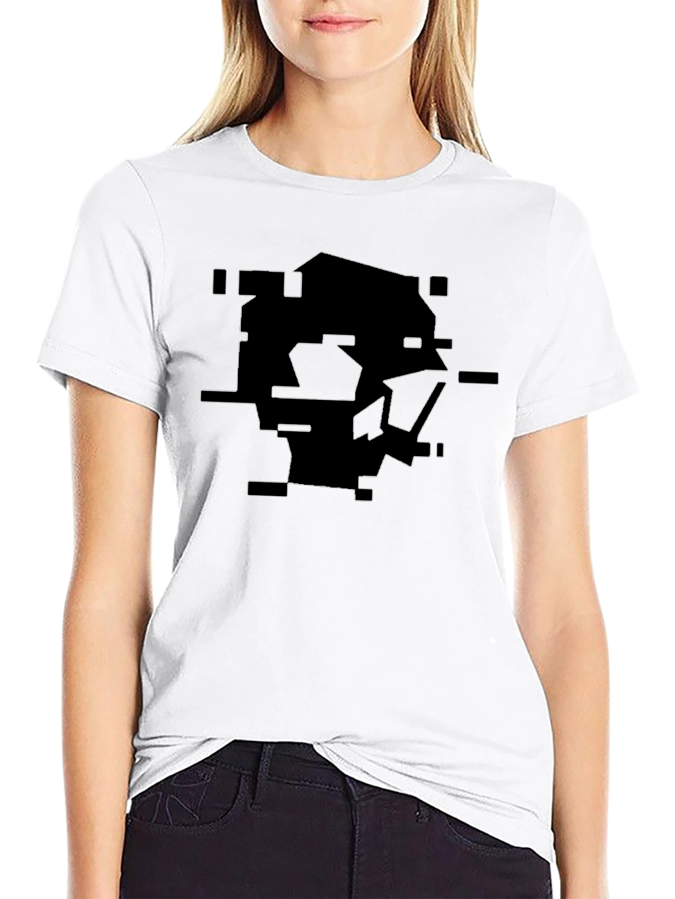 Abstract Graphic Black T-Shirt