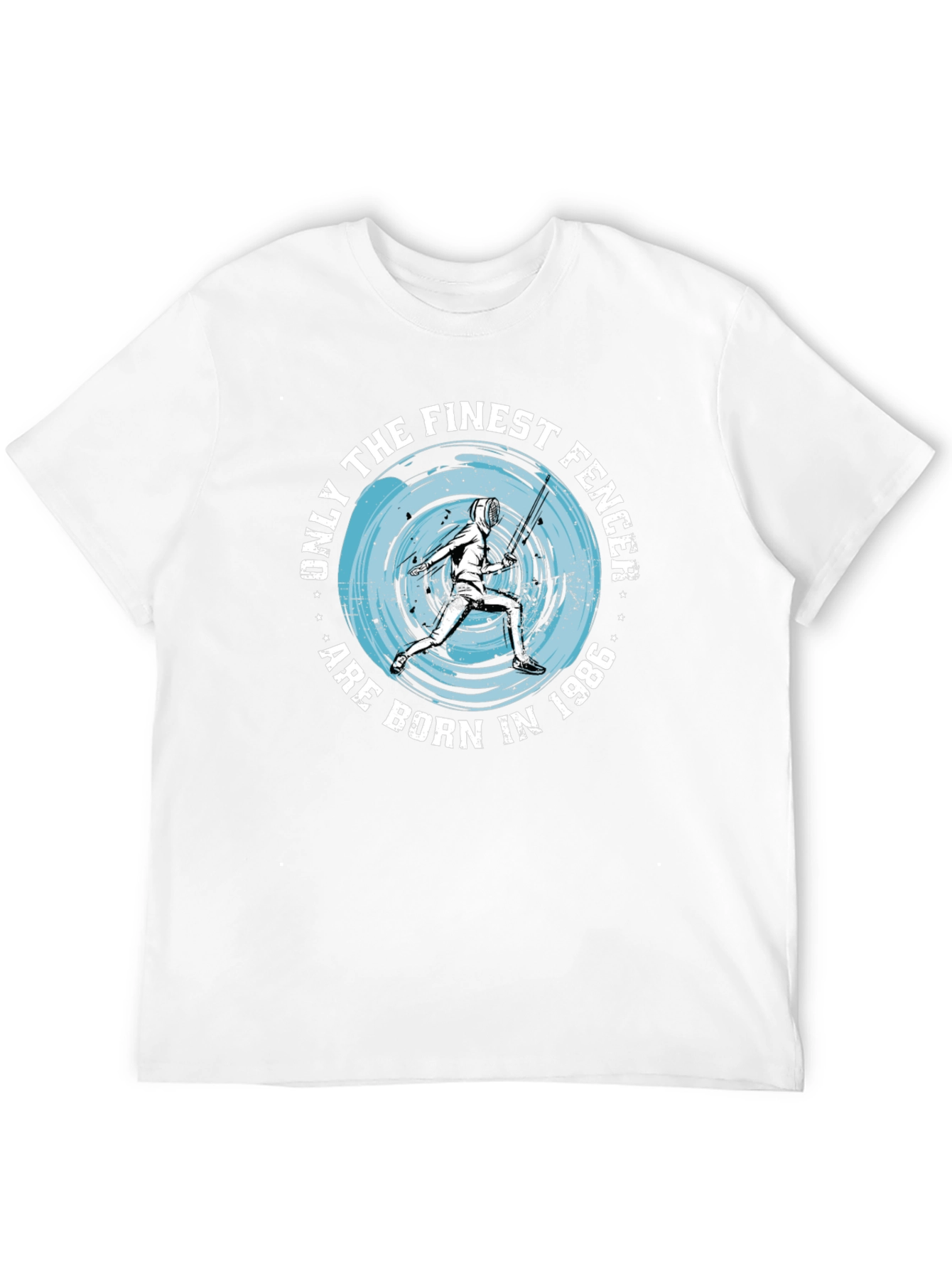Finest Fencer Born in 1986 Black T-Shirt