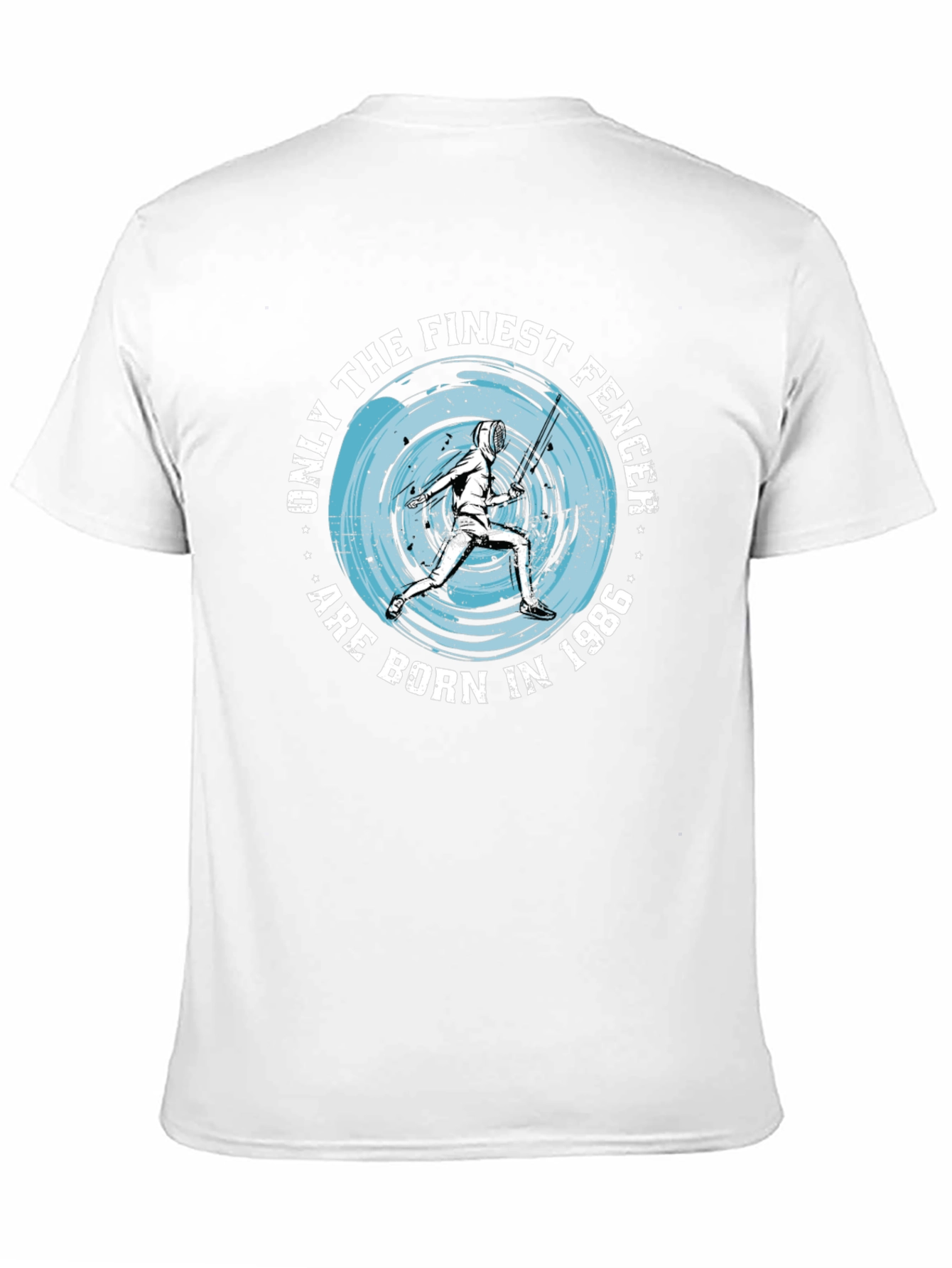 Finest Fencer Born in 1986 Black T-Shirt