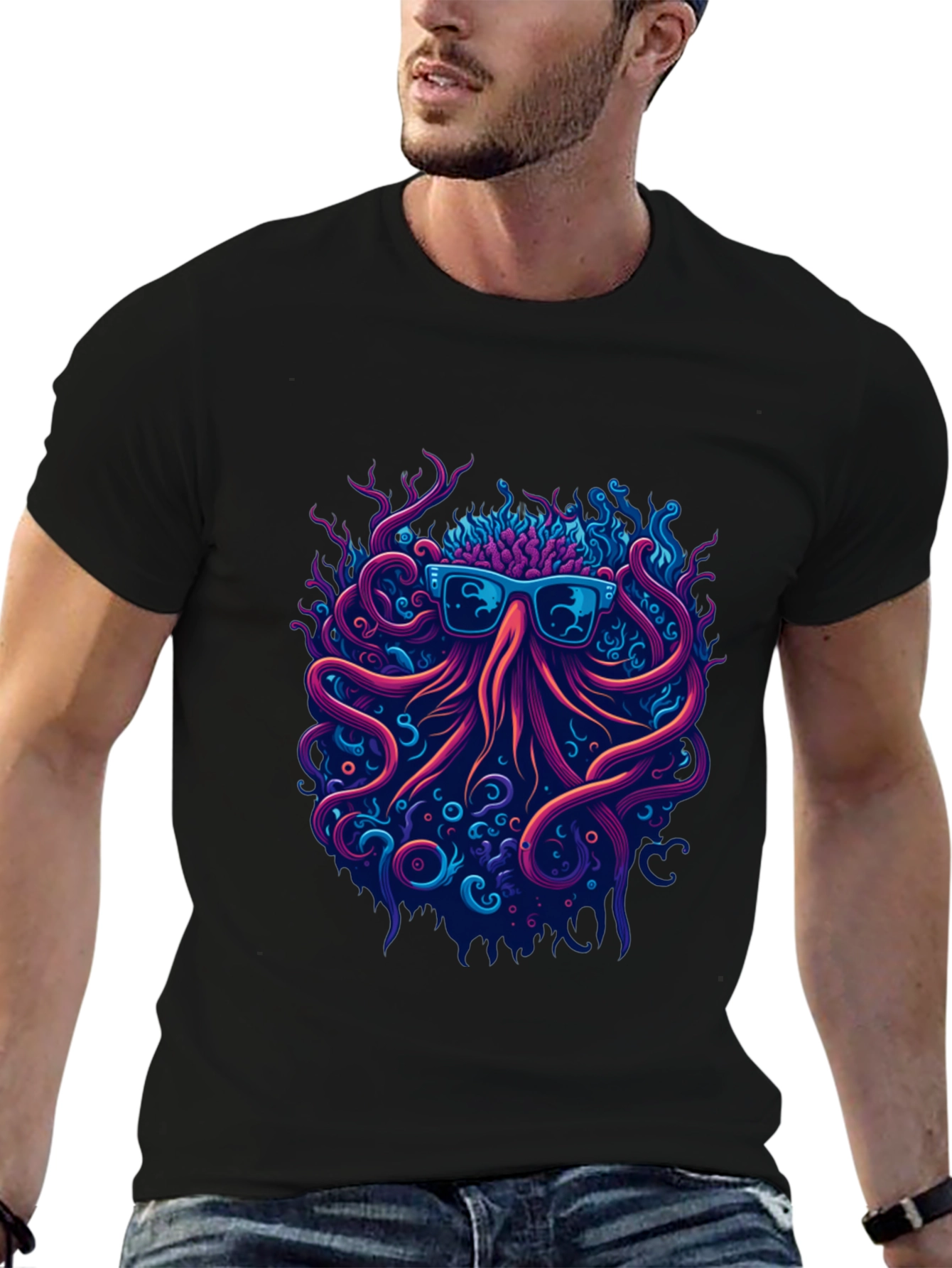 Cool Octopus Graphic Tee -  Unique Streetwear Style
