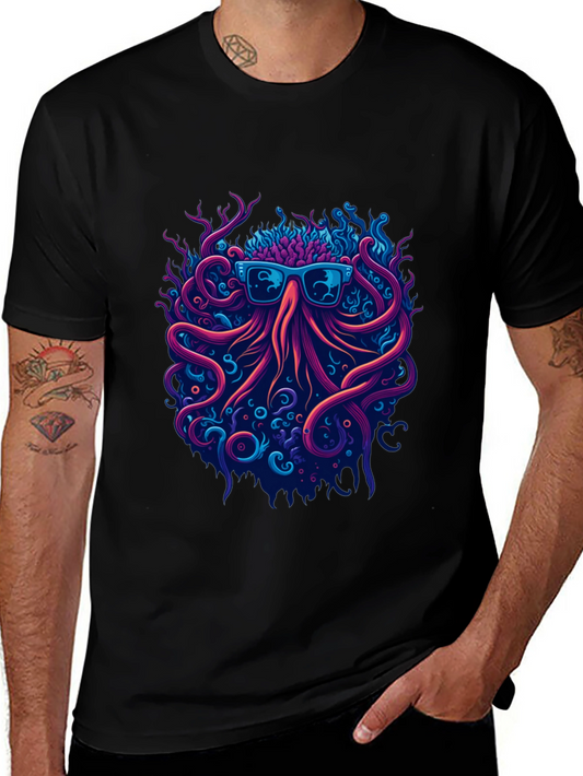 Cool Octopus Graphic Tee -  Unique Streetwear Style