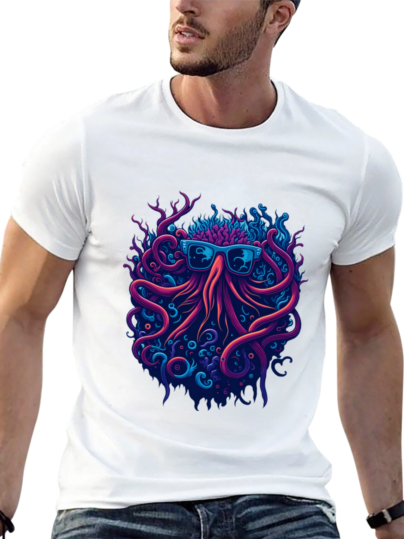 Cool Octopus Graphic Tee -  Unique Streetwear Style