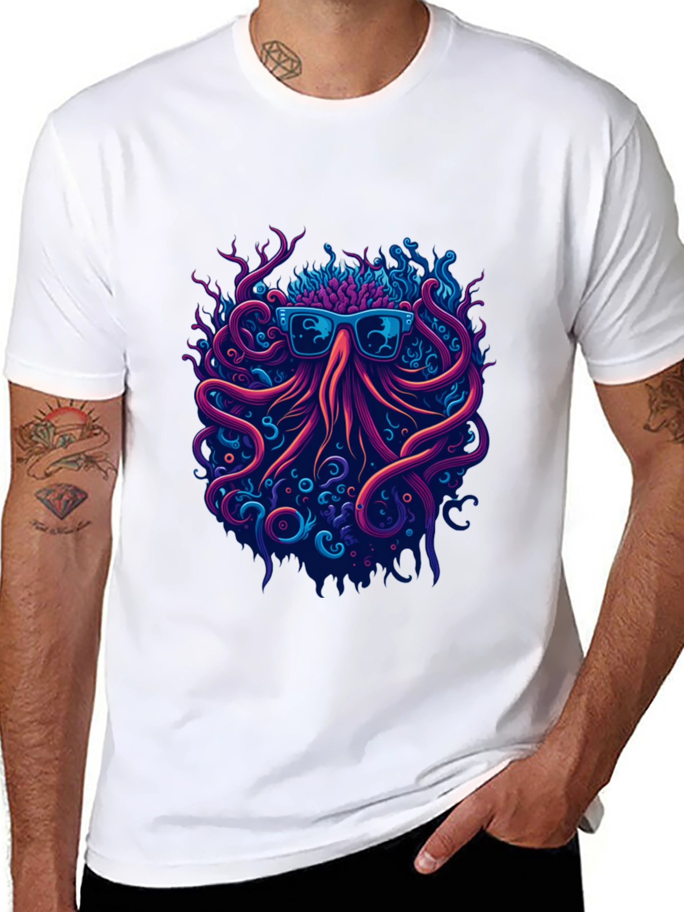 Cool Octopus Graphic Tee -  Unique Streetwear Style