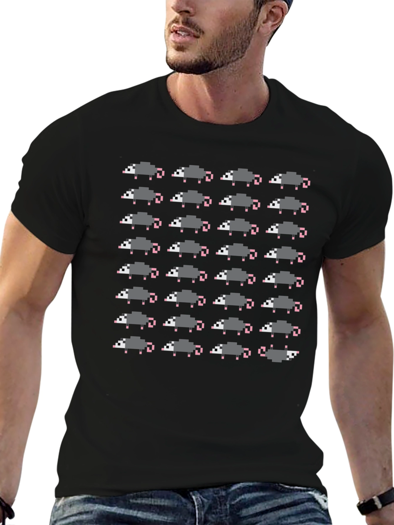 Pixel Possum T-Shirt - Unique Graphic Tee