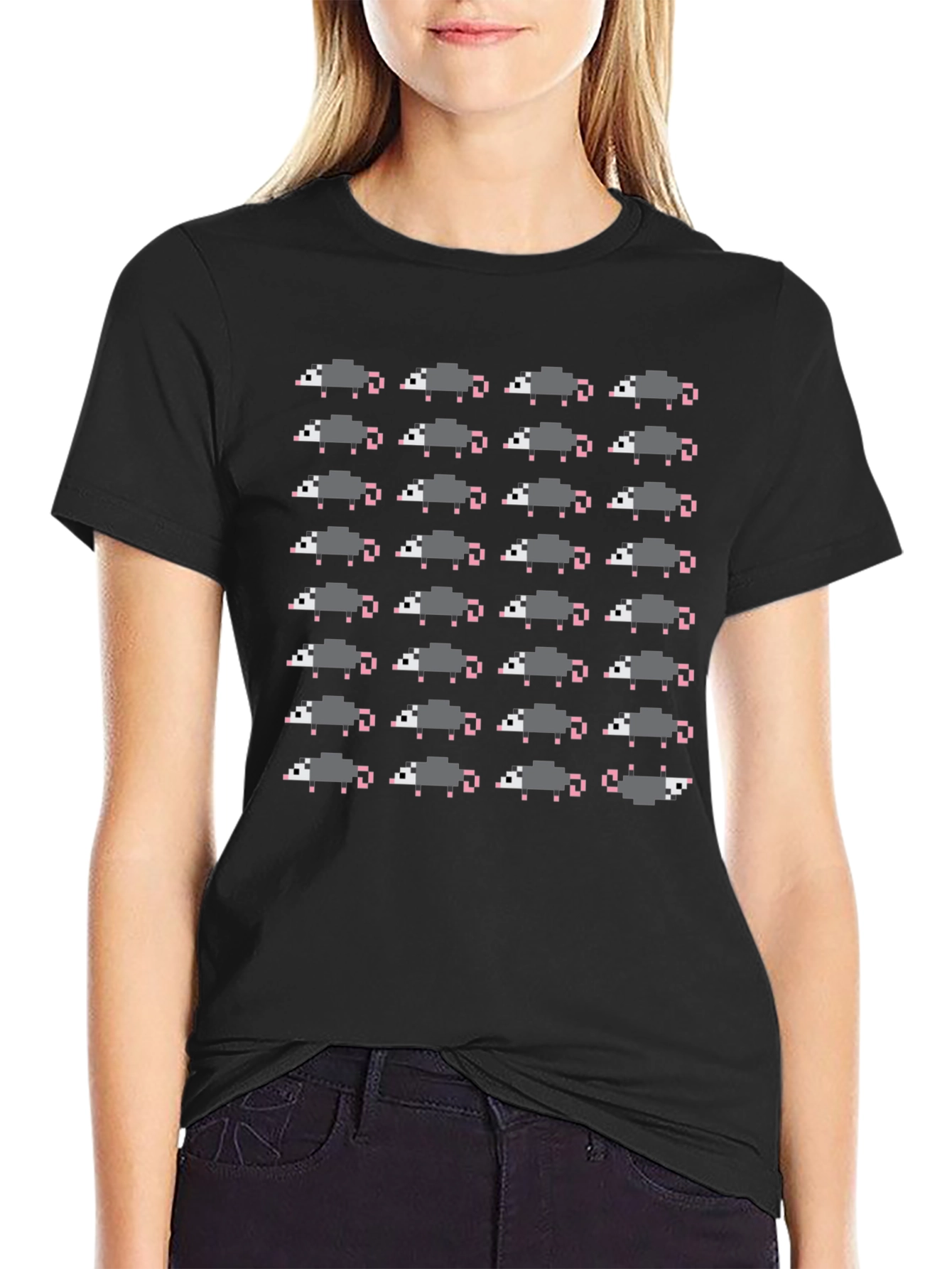 Pixel Possum T-Shirt - Unique Graphic Tee