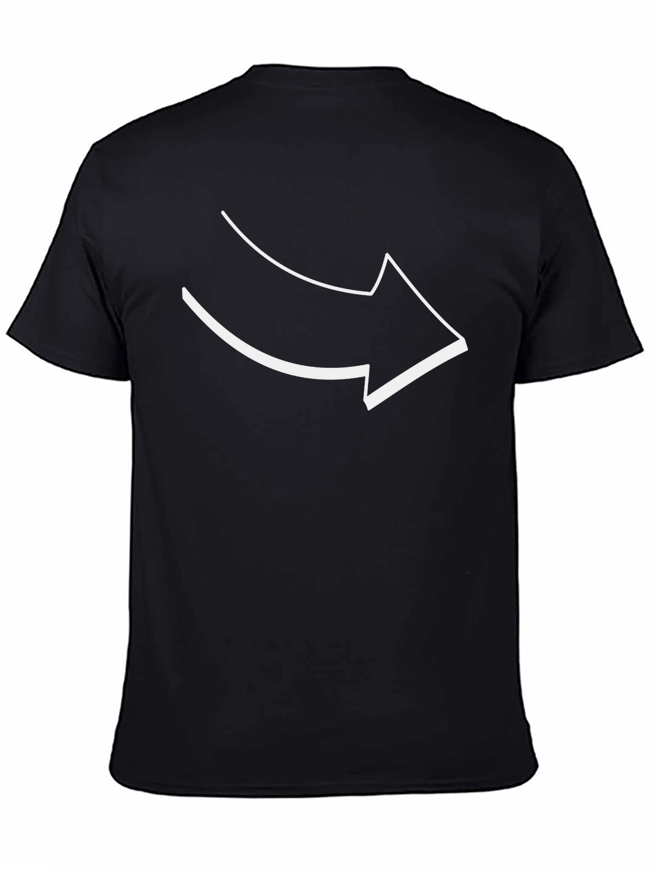 Arrow Graphic Tee - Black Cotton