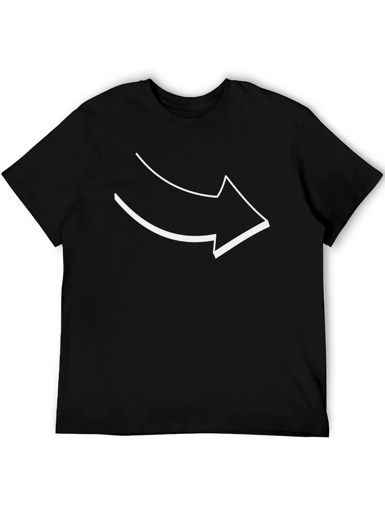 Arrow Graphic Tee - Black Cotton