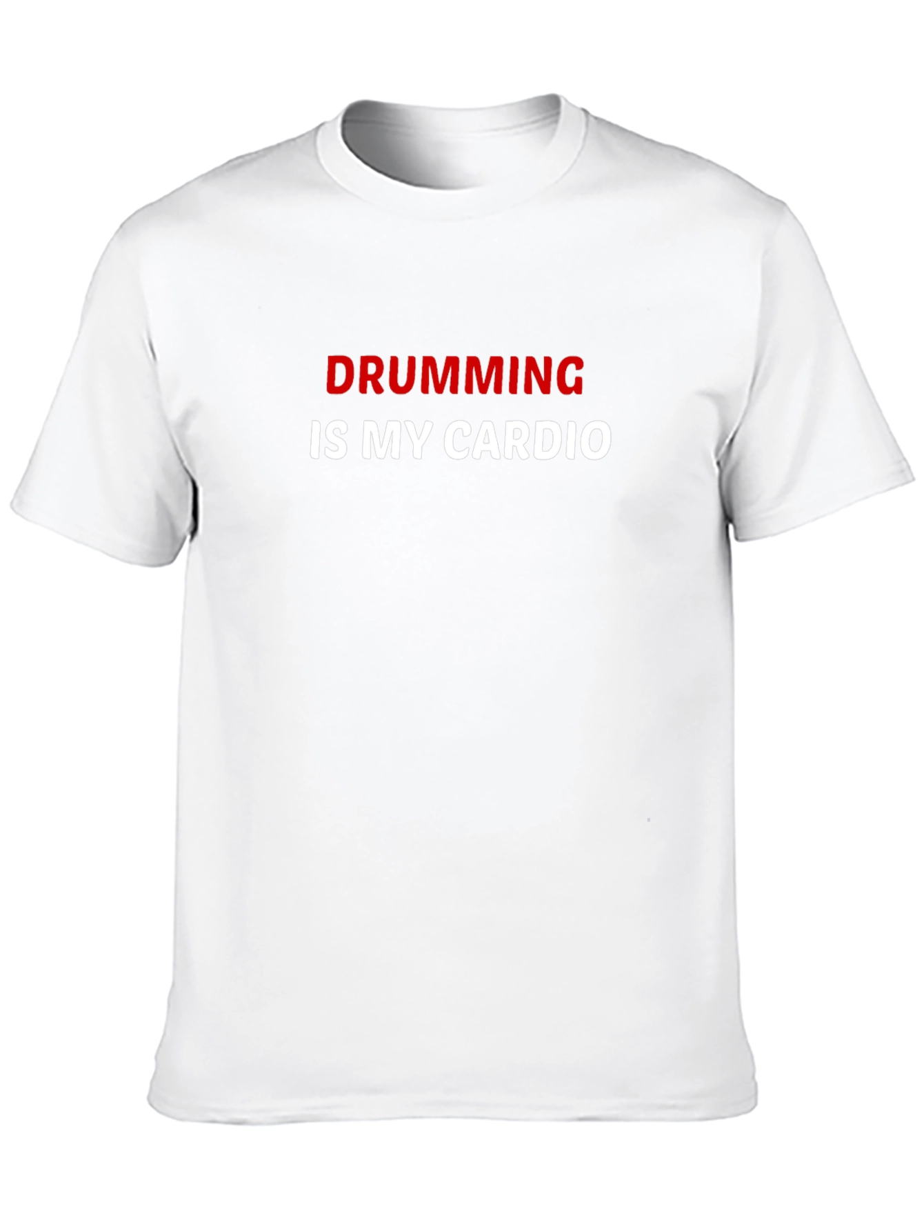 Drumming Is My Cardio T-Shirt - Black Graphic Tee