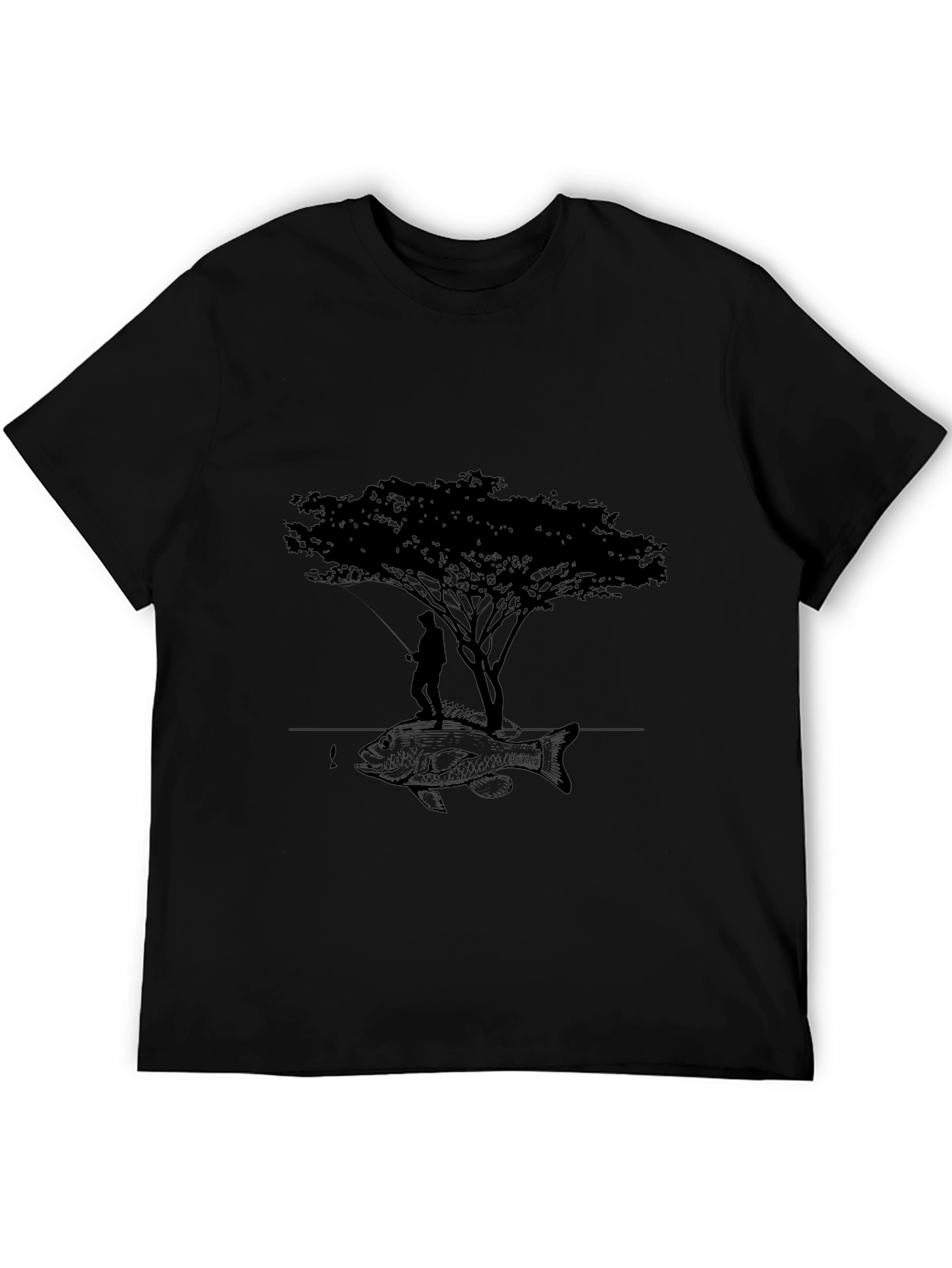 Fishing Tree Graphic Tee