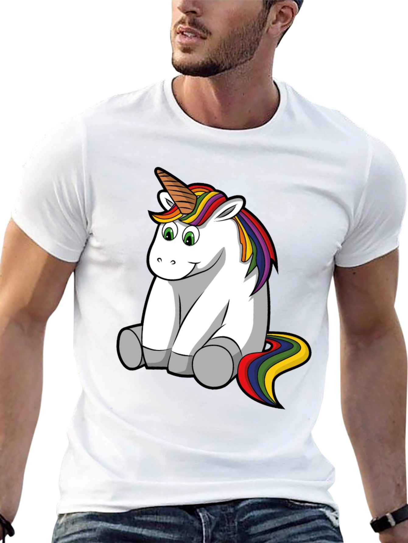 Unicorn T-Shirt - Black Cotton Tee