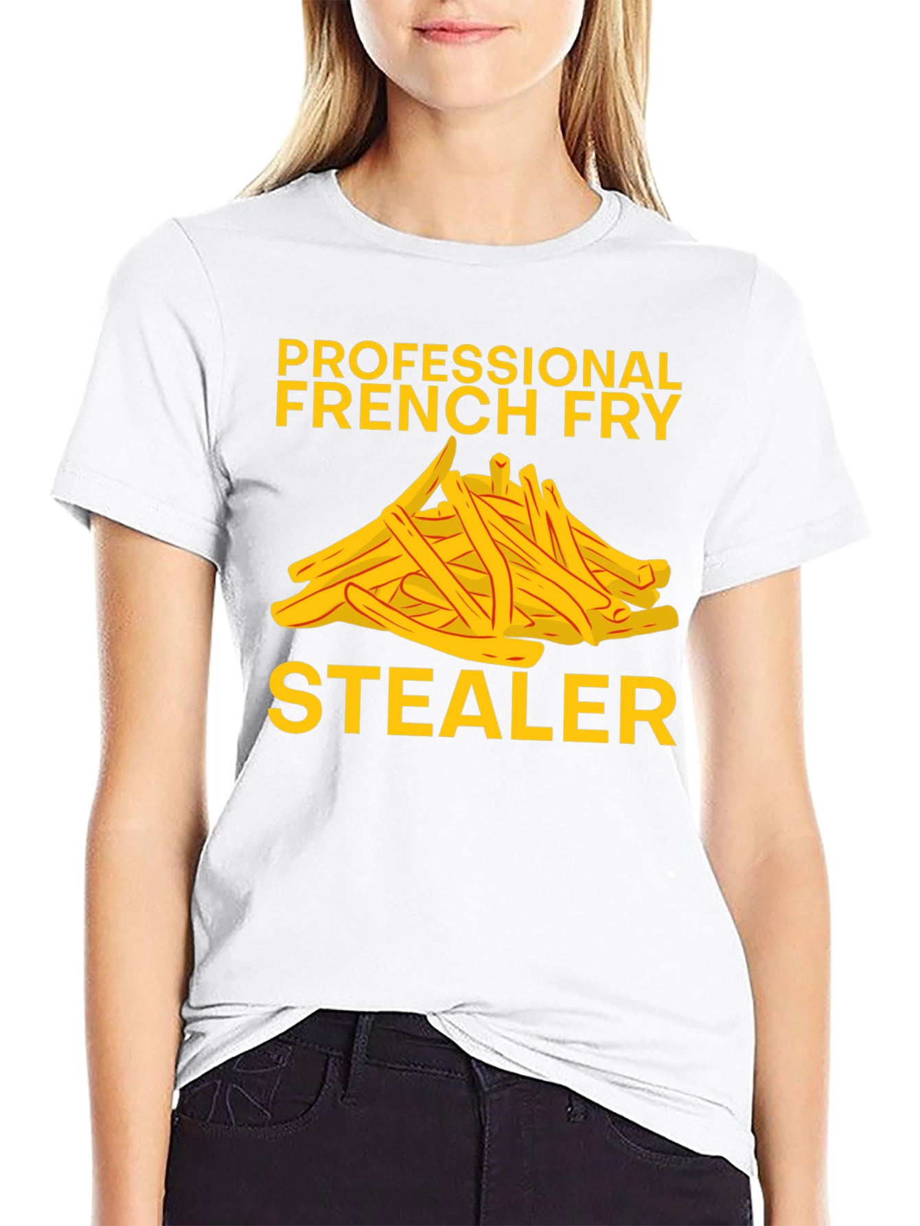 Funny Fry Stealer Graphic T-Shirt