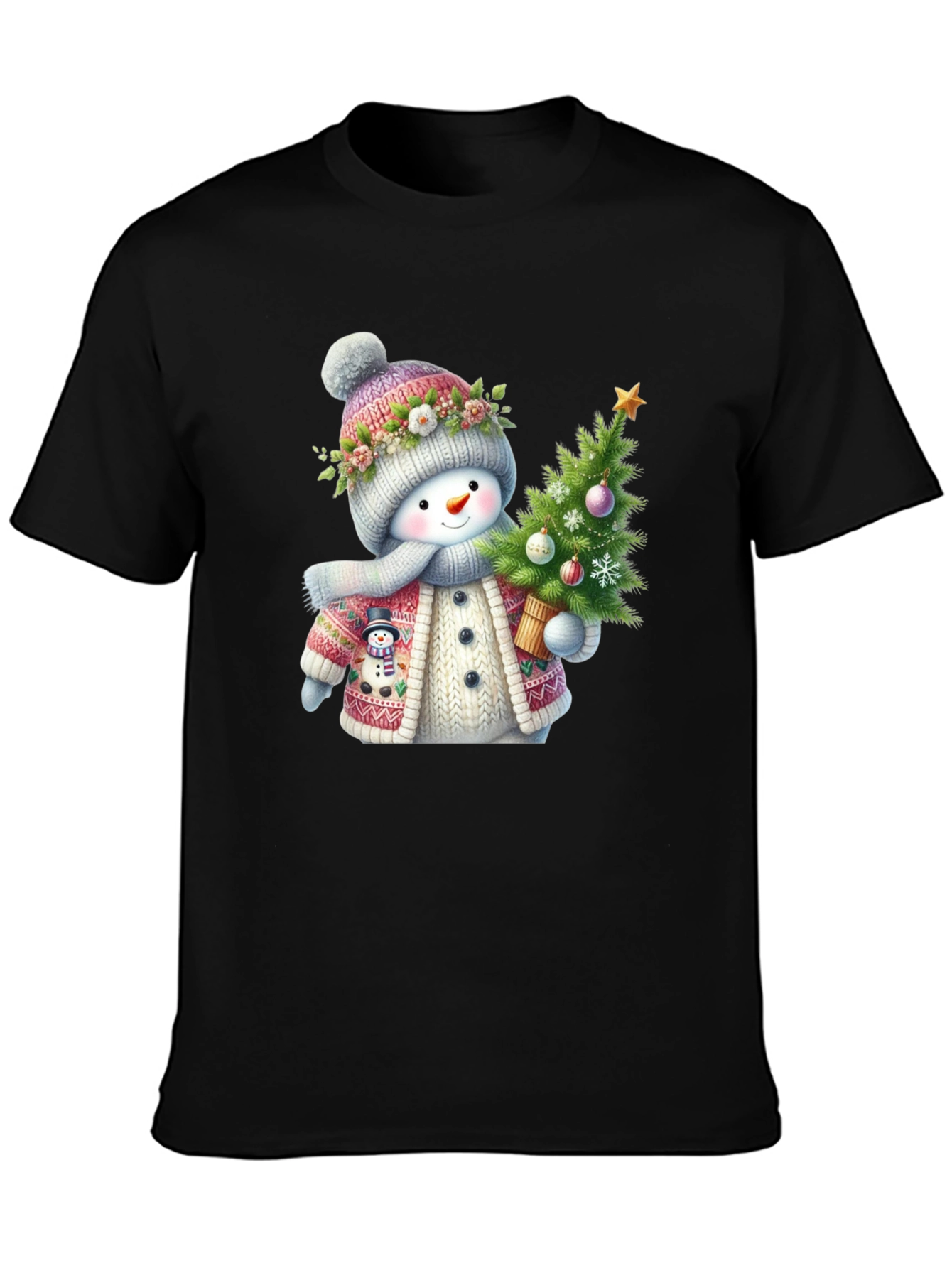 Festive Snowman Christmas T-Shirt