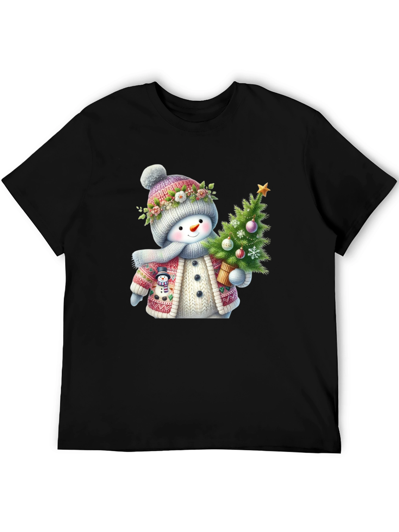 Festive Snowman Christmas T-Shirt