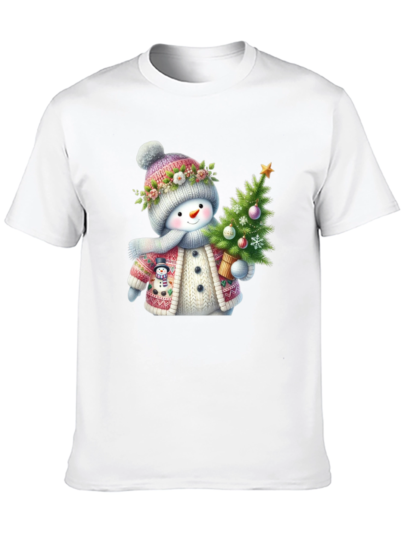 Festive Snowman Christmas T-Shirt