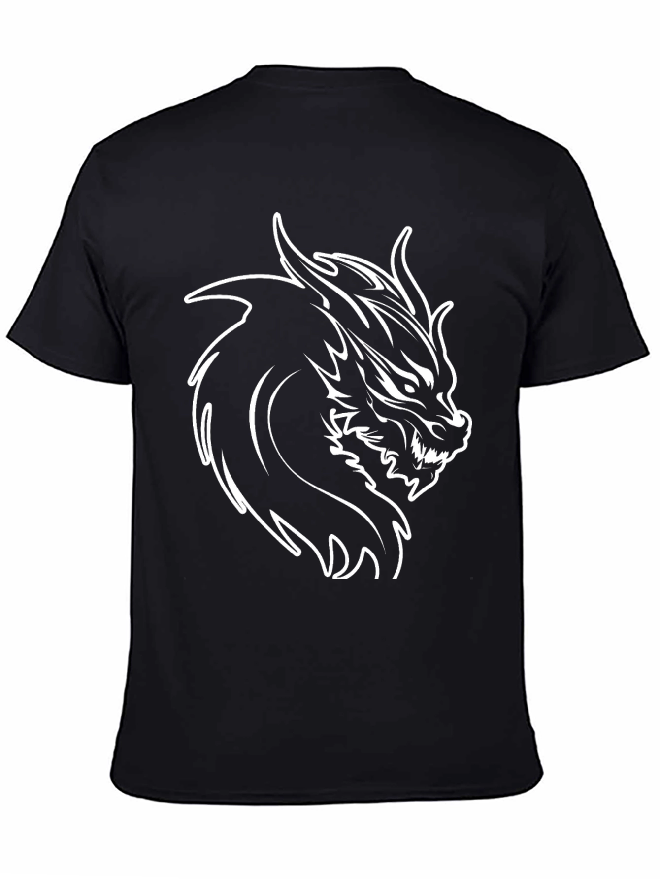 Black Dragon Graphic Tee - Mens Fashion