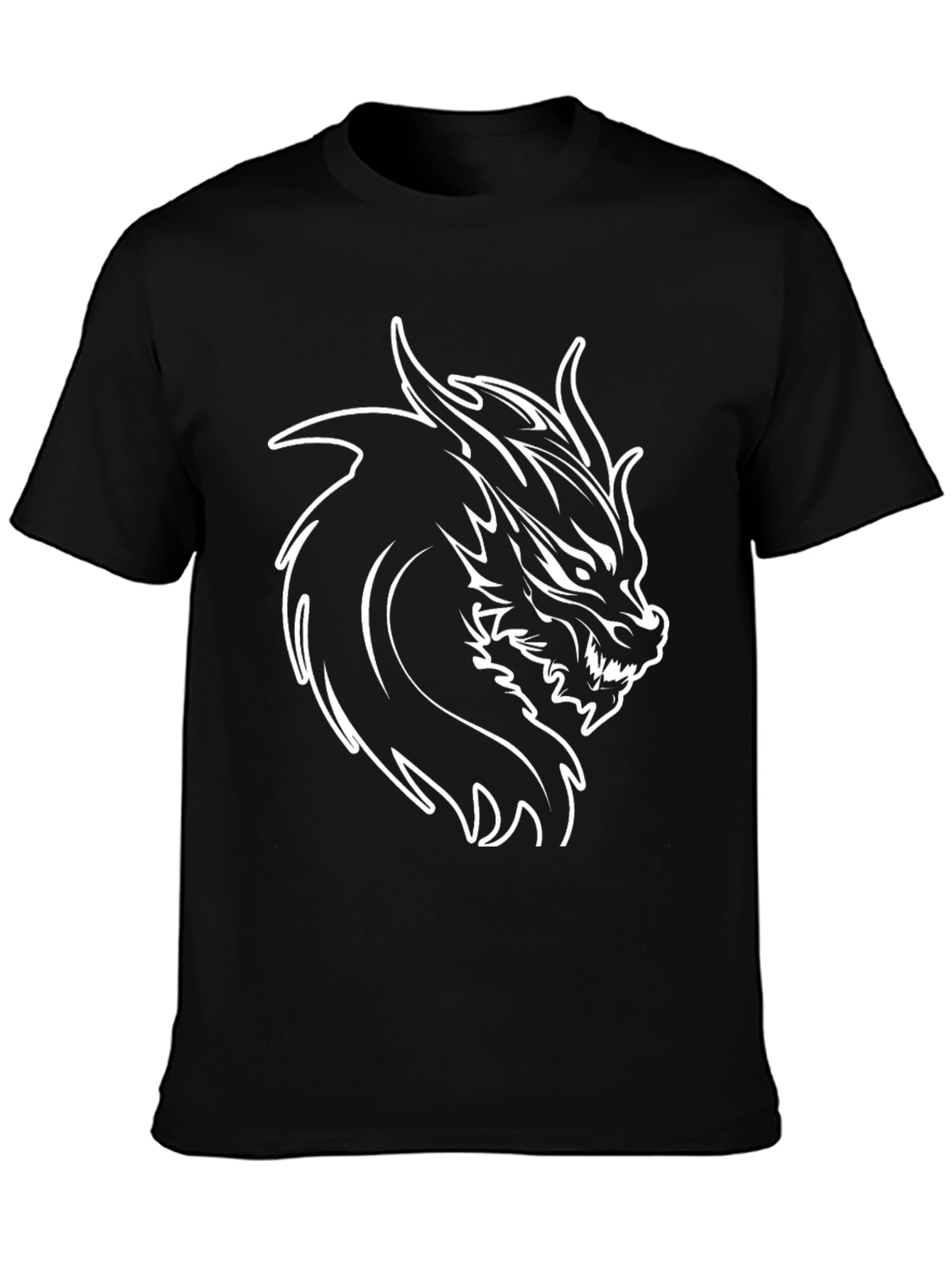 Black Dragon Graphic Tee - Mens Fashion
