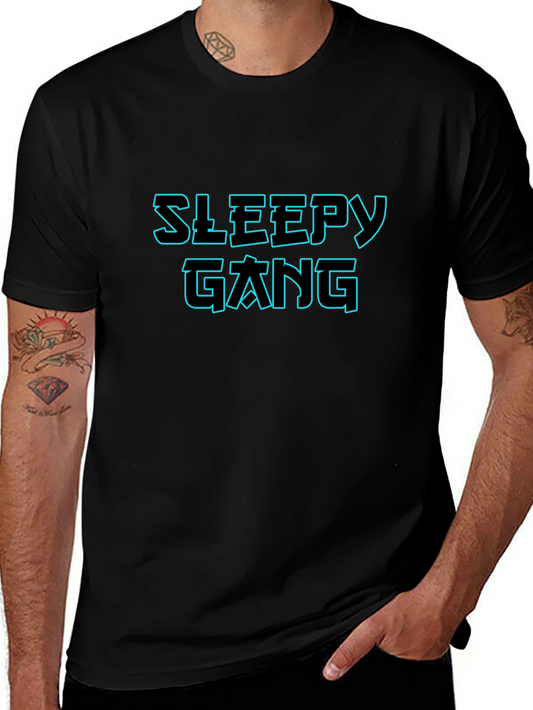 Sleepy Gang Graphic Black T-Shirt