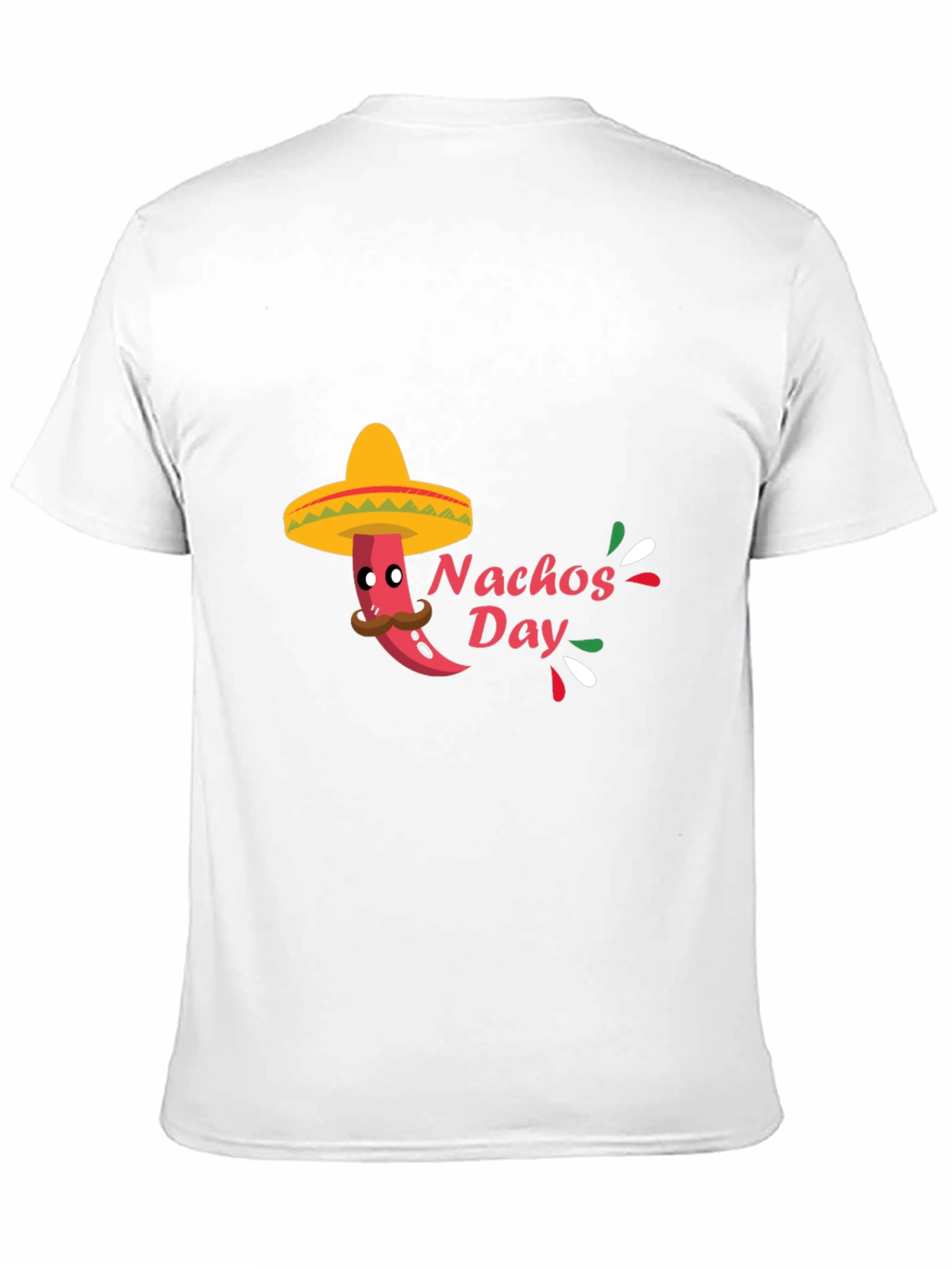 Mens Black Nachos Day T-Shirt
