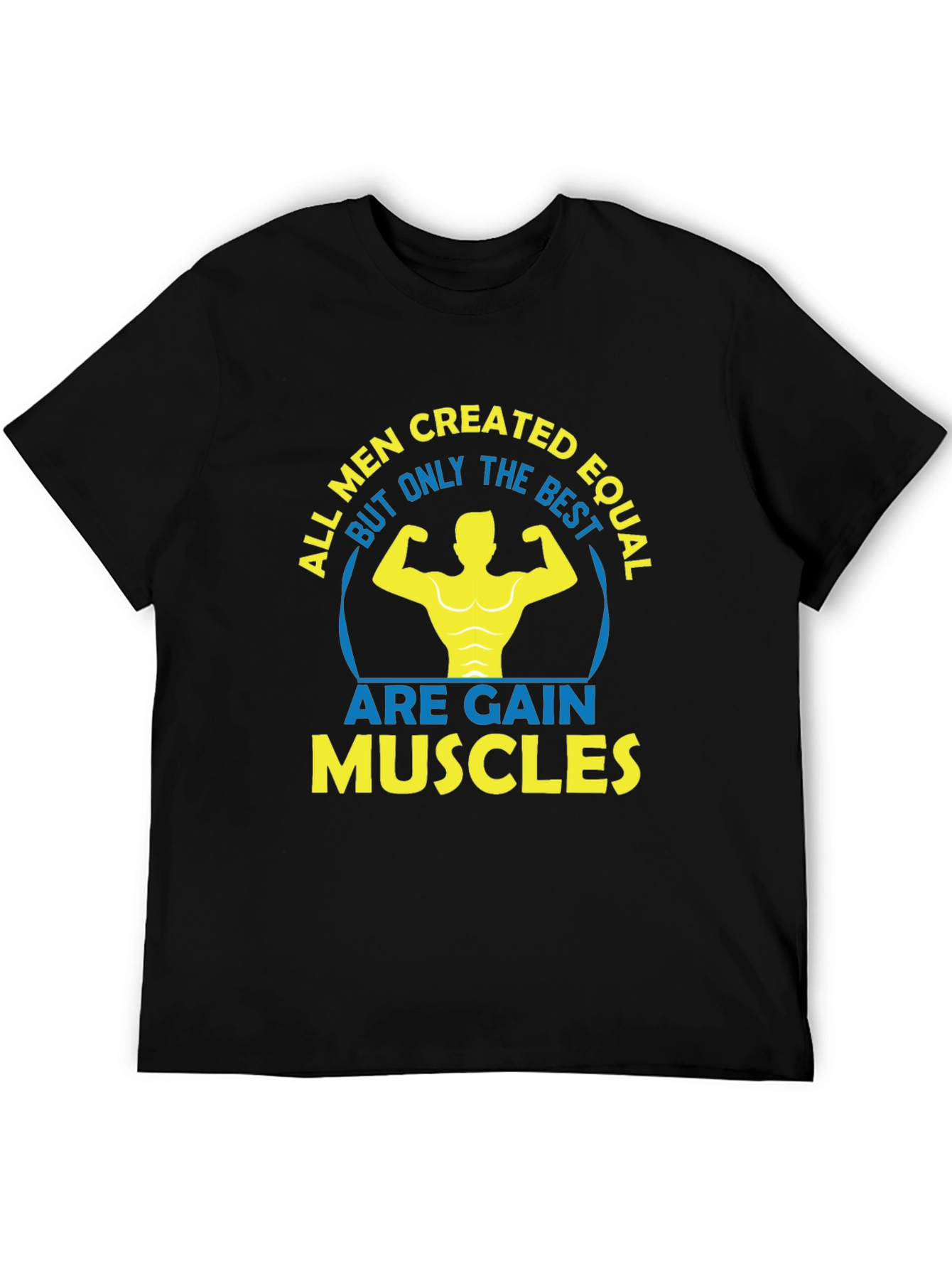 Muscle Gain Graphic Tee - Mens Fitness Shirt