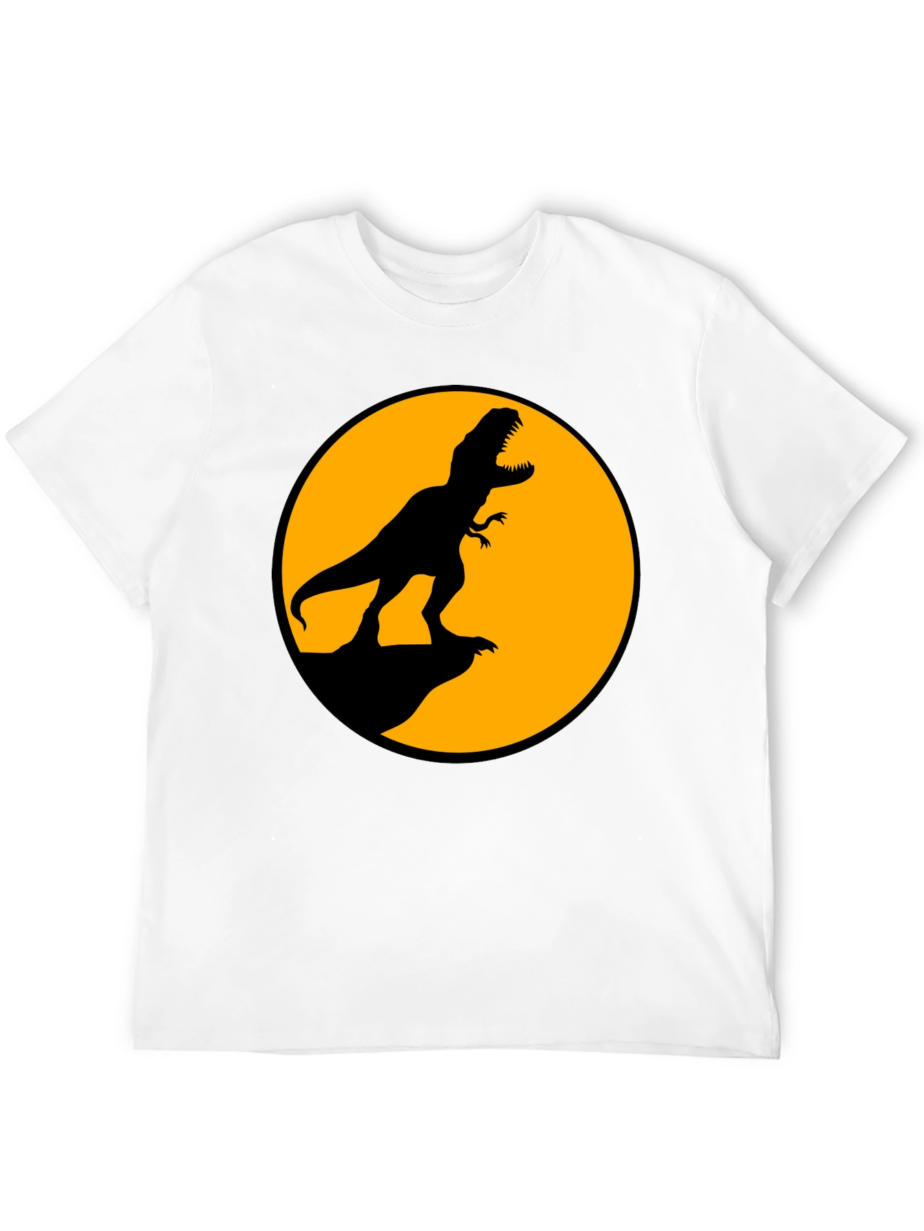 T-Rex Silhouette Graphic Tee - Black