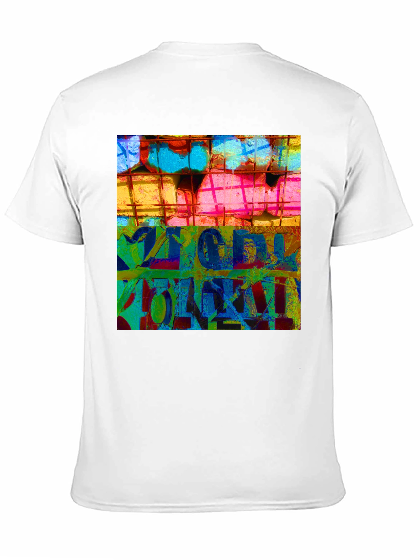 Abstract Graphic Print Crew Neck T-Shirt