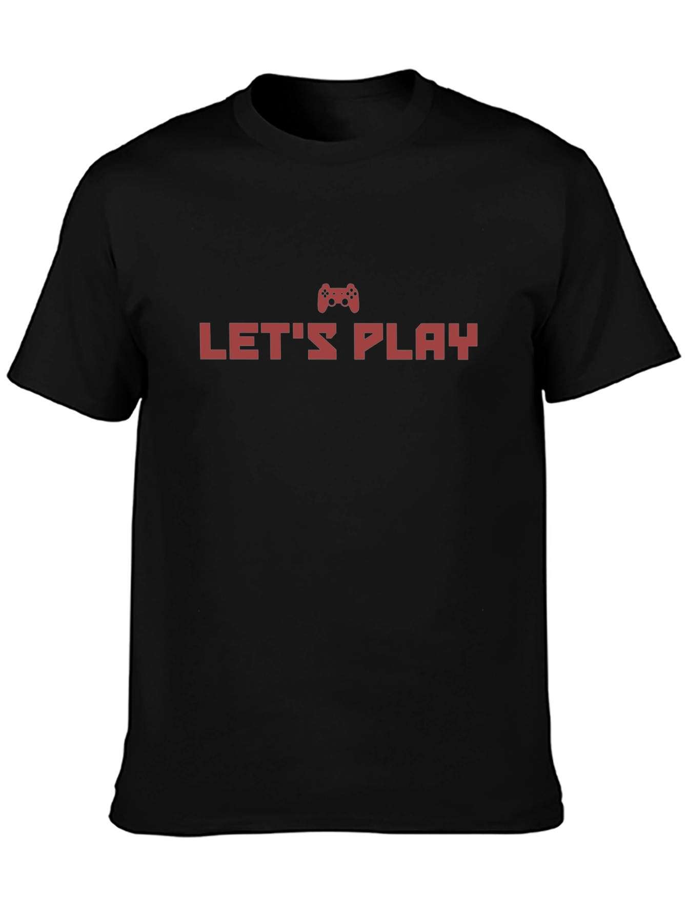 Lets Play Gamer T-Shirt - Black