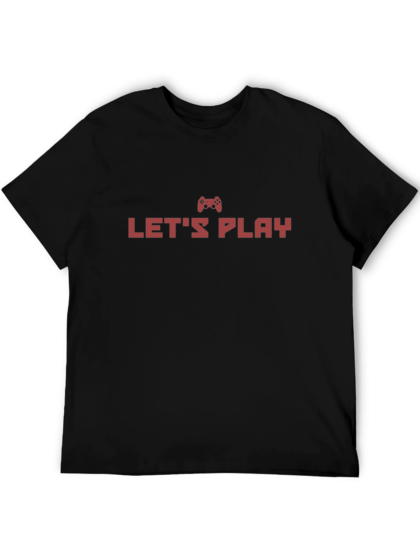 Lets Play Gamer T-Shirt - Black