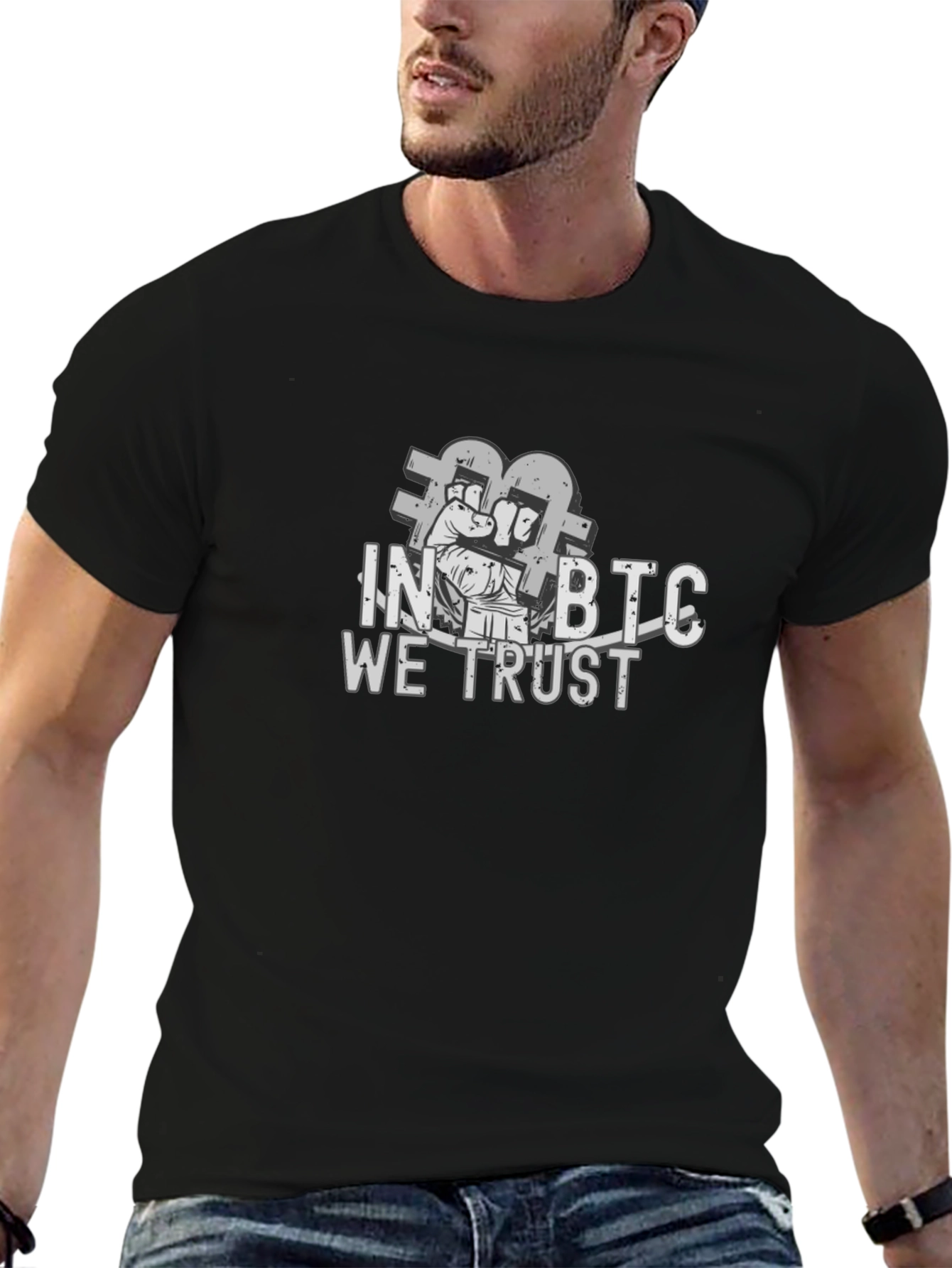 In BTC We Trust Black T-Shirt