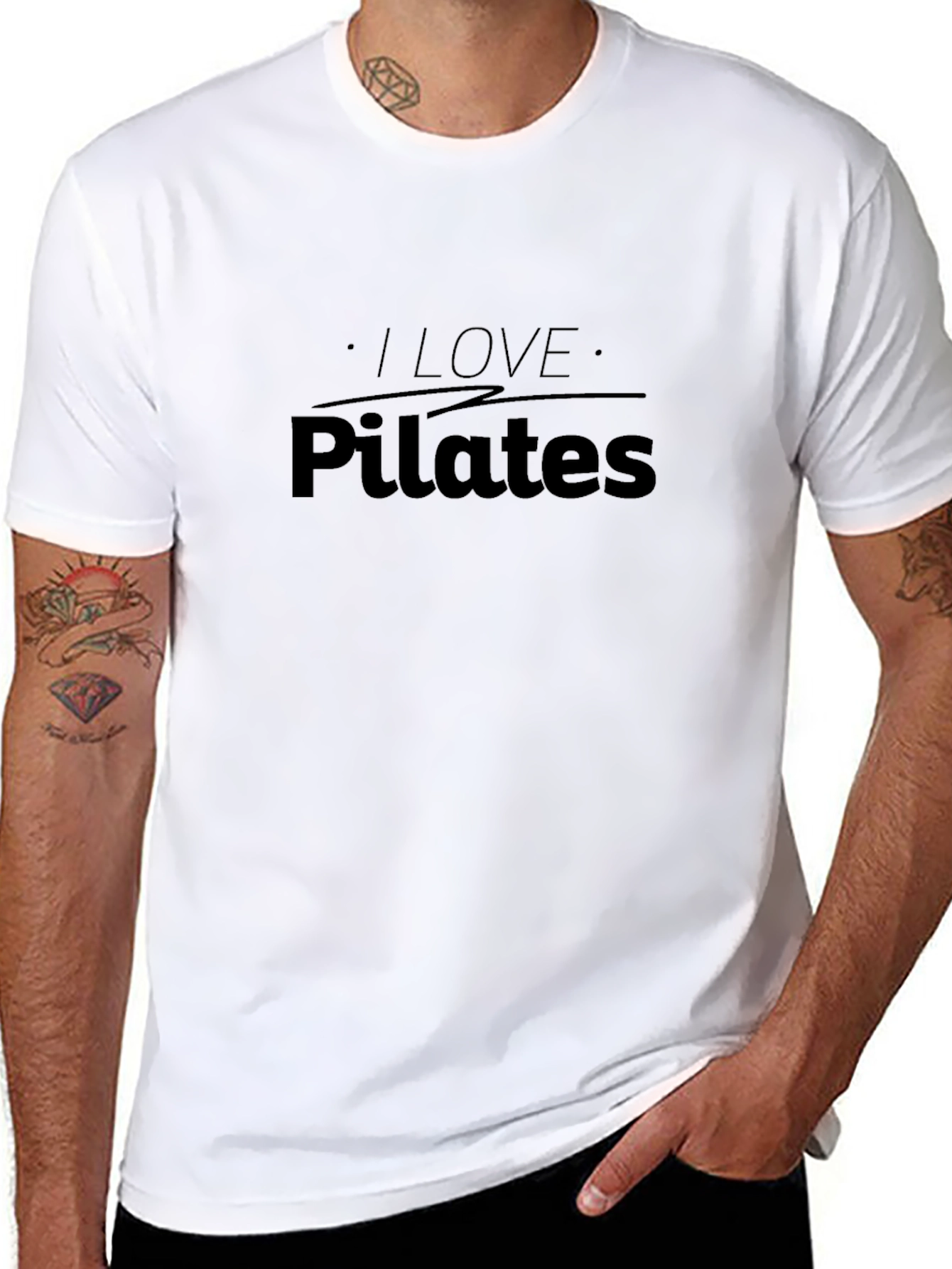 I Love Pilates T-Shirt - Black Graphic Tee