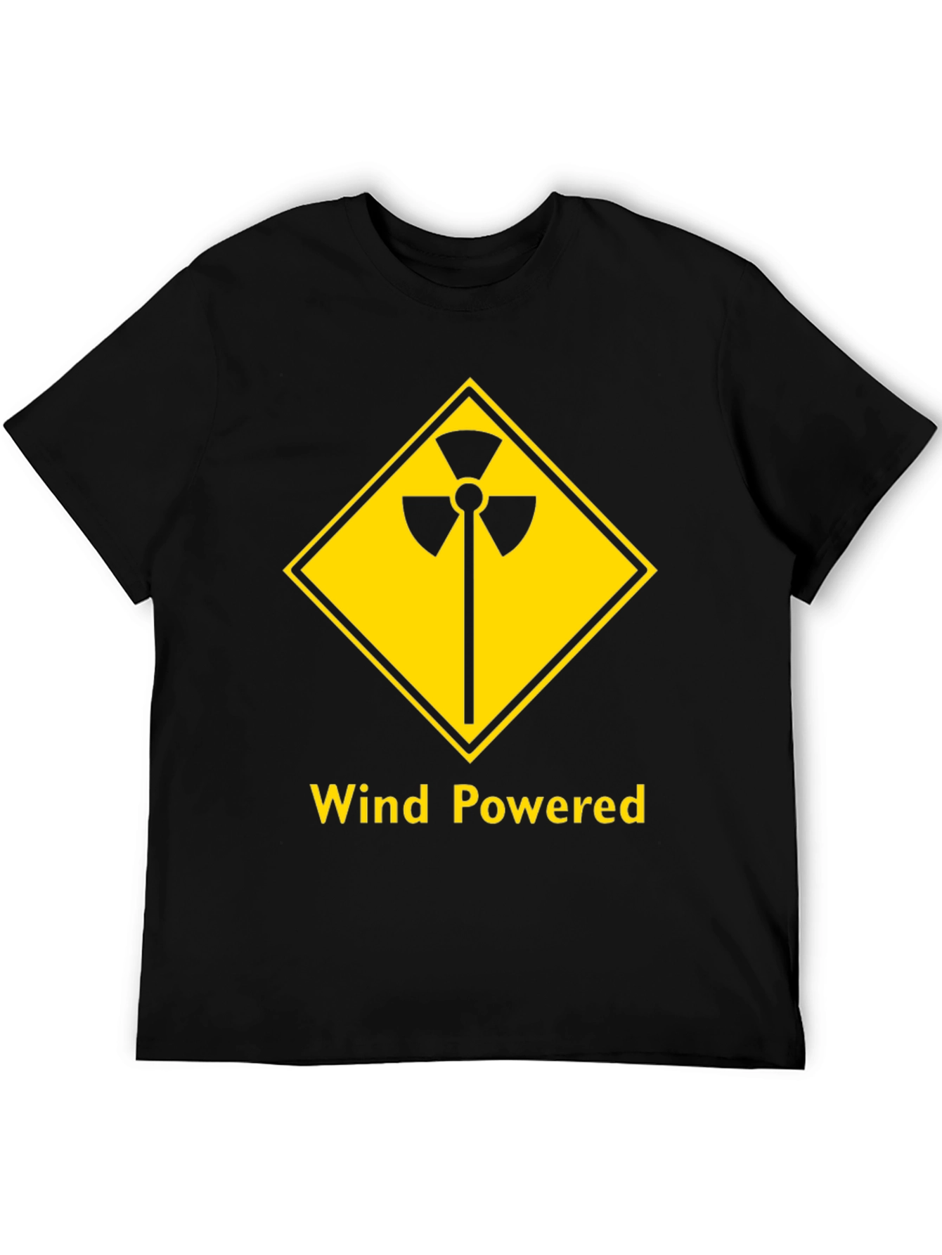 Wind Powered Black T-Shirt