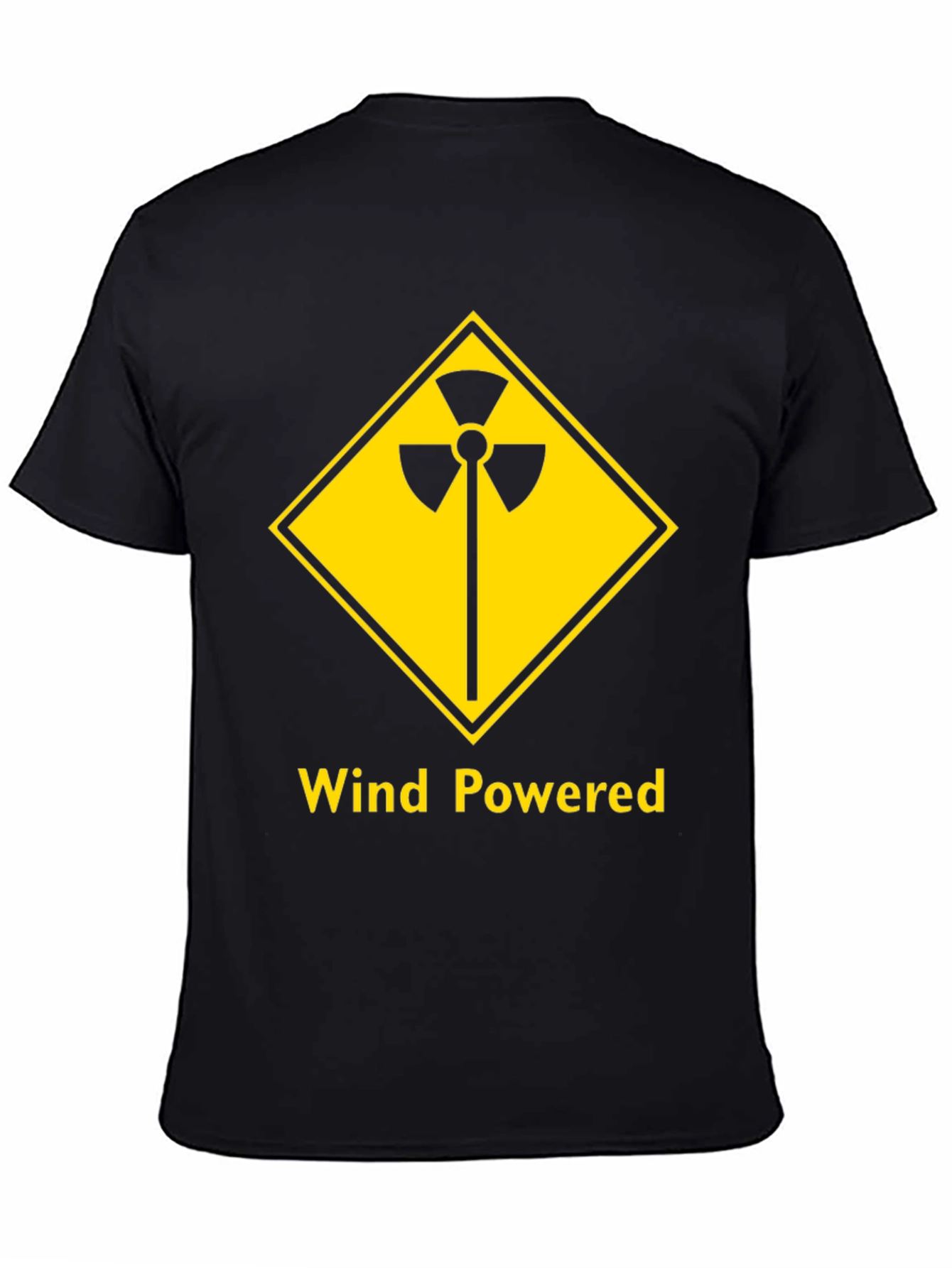 Wind Powered Black T-Shirt