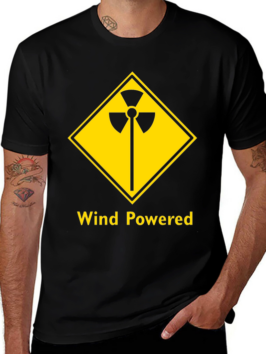 Wind Powered Black T-Shirt