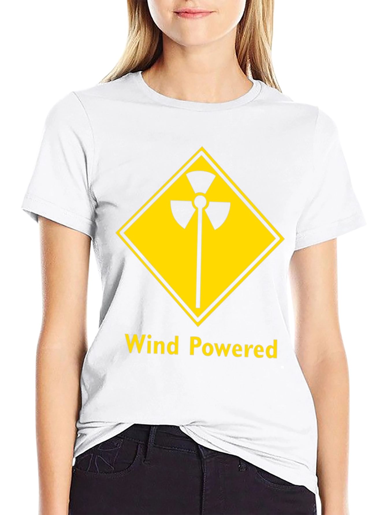 Wind Powered Black T-Shirt