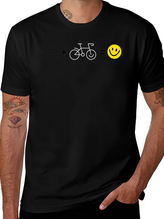 Mountain Bike + Happy Face T-Shirt