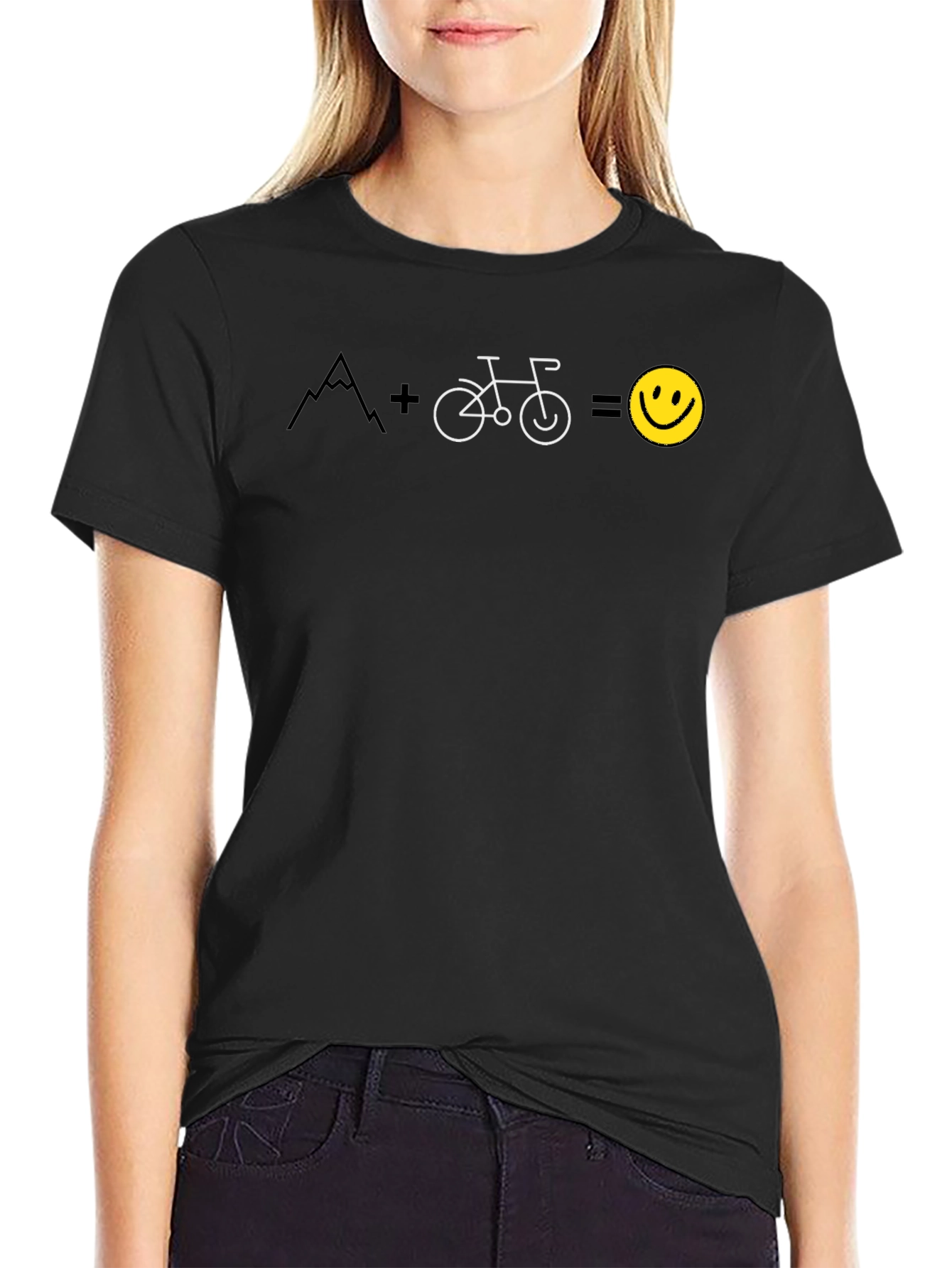 Mountain Bike + Happy Face T-Shirt