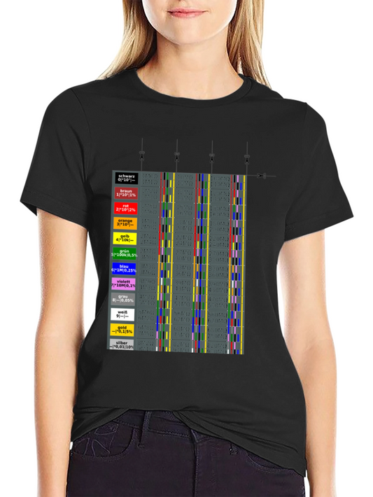 Resistor Color Code T-Shirt | Electrical Engineering Tee