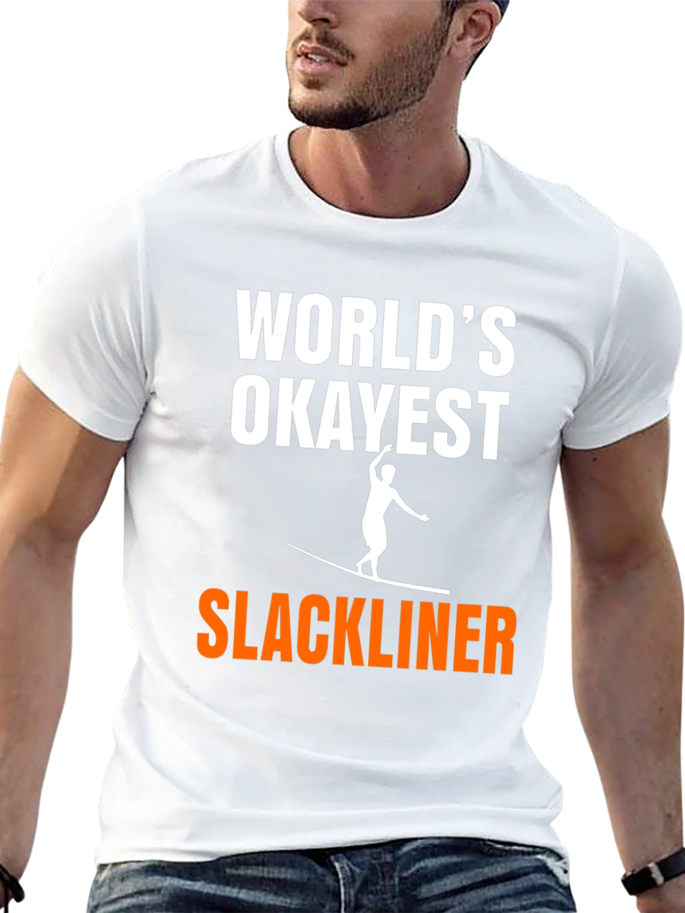Worlds Okayest Slackliner Graphic Tee